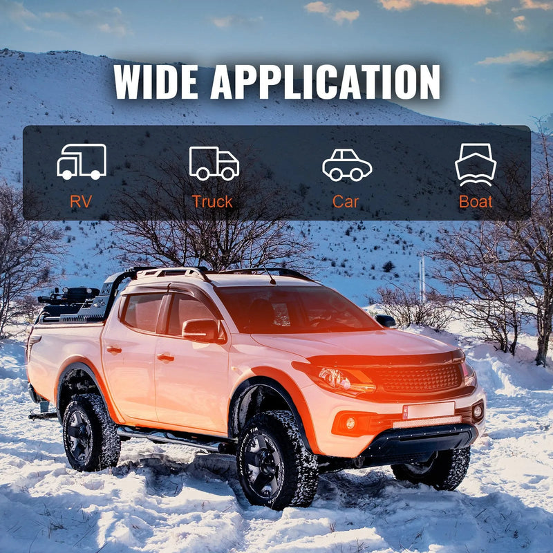 12V 8KW Diesel Air Heater with LCD Display, Remote Control and 5L Fuel Tank for RV and Camper