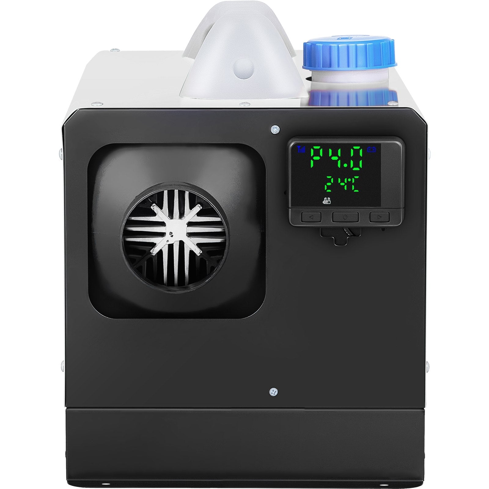 VEVOR Diesel Air Heater 8KW Parking Heater 12V Truck Heater, One Air Outlet, with Black LCD Switch, Remote Control, Fast Heating Compact Diesel Heater, For Car, RV Truck, Boat, Campervans, Caravans