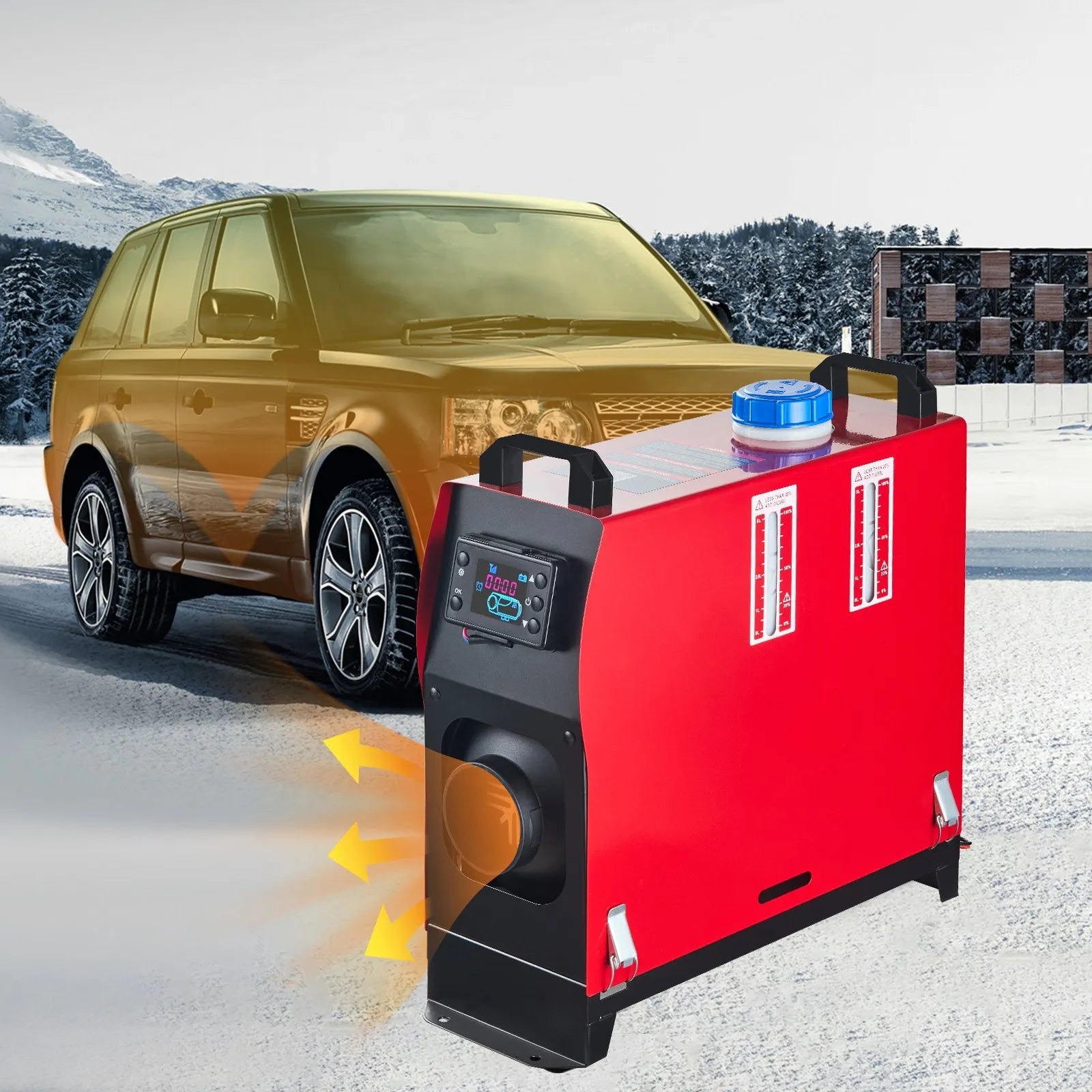 VEVOR 5KW Diesel Air Heater – All-in-One 12V Parking Heater with LCD & Remote Control, Low Noise, Fast Heating for RVs, Motorhomes, Buses, and Trailers