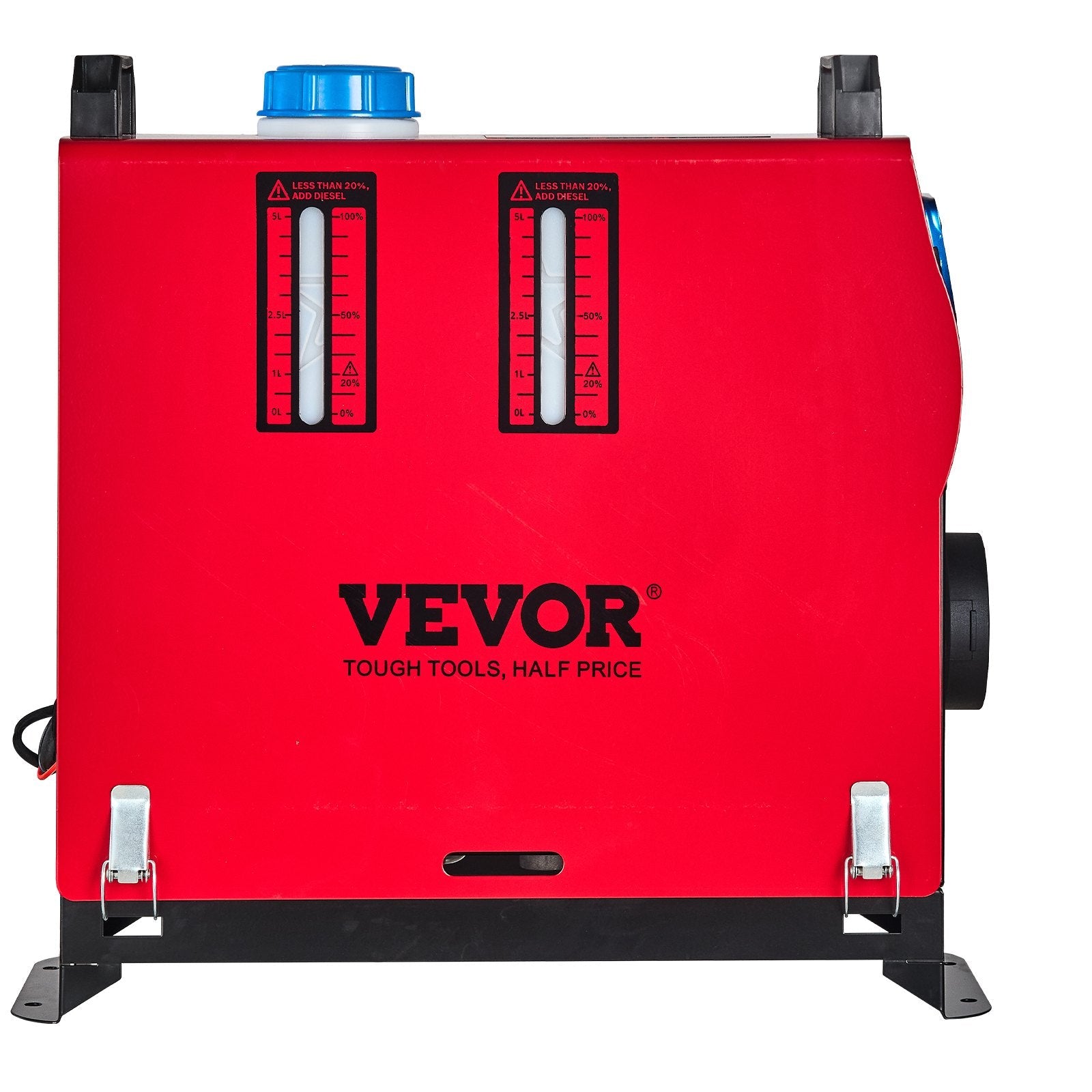 VEVOR 5KW Diesel Air Heater Detachable All in One Air Outlet Diesel Heater 12V Remote Control Parking Heater with Silencer and Blue LCD Switch for RV Trucks Bus and Boats