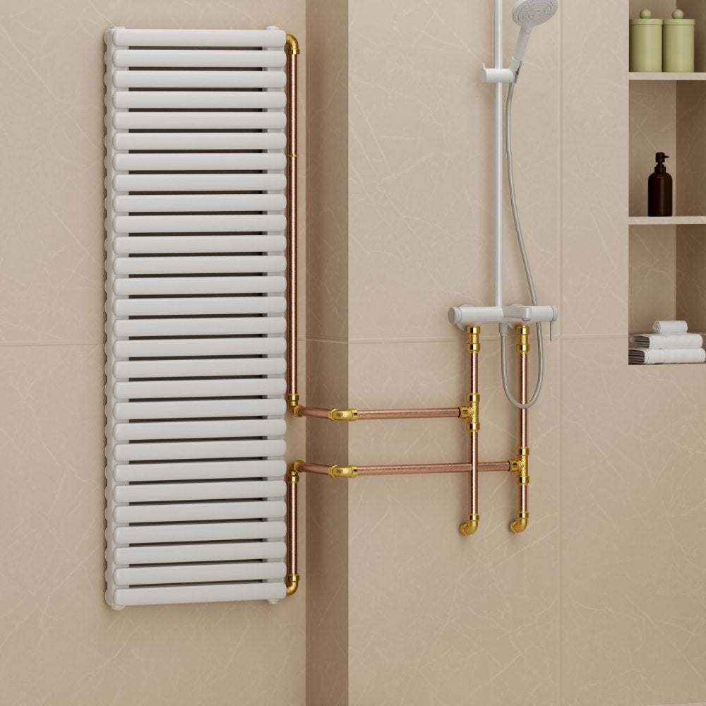 VEVOR Pipe Fittings 1/2"-3/4" 12PC Brass Straight-Through Push-Fit for Air