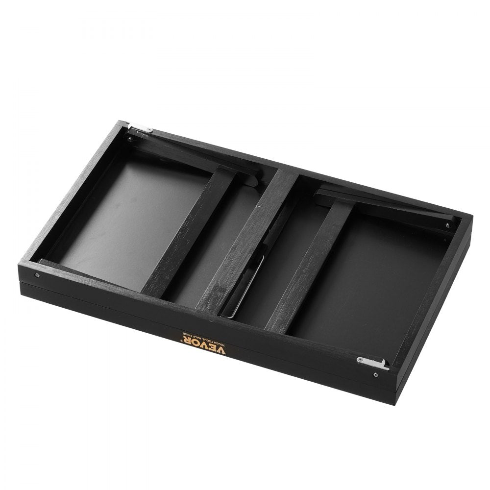 VEVOR Bed Tray Table with Foldable Legs, Bamboo Breakfast Tray for Sofa, Bed, Eating, Snacking, and Working, Adjustable Tabletop Slope Serving Laptop Desk Tray, Portable Food Snack Platter, 20"x12.2"