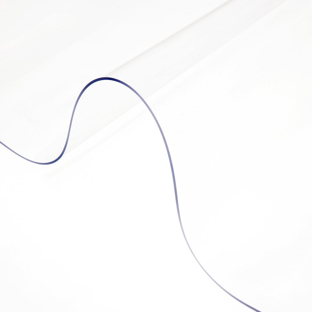 96X42 Inch Plastic Table Pad Thick Crystal Clear Table Cover Protector Rectangular PVC Tablecloth