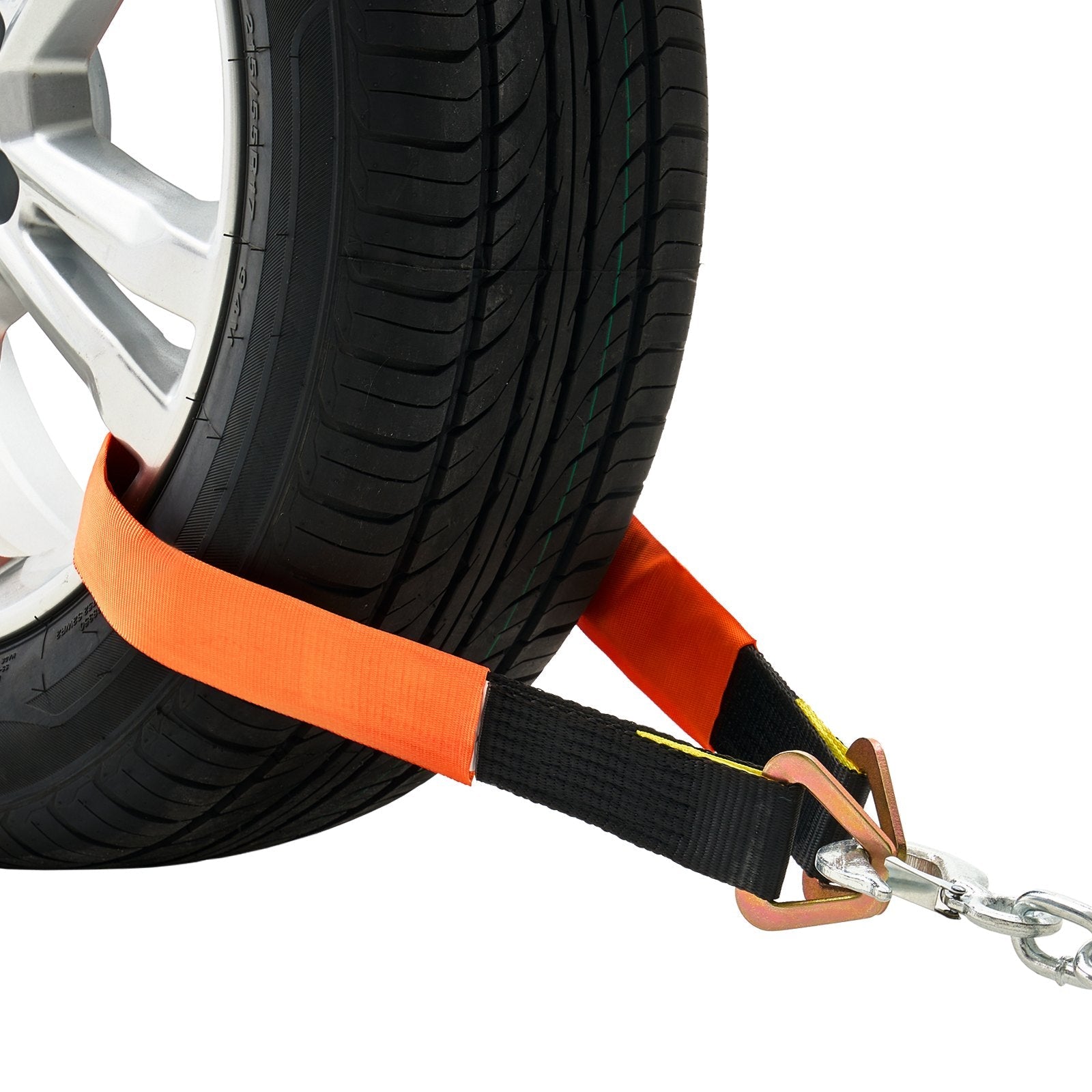 VEVOR Axle Straps Axle Tie Down Straps D Ring 2 in x 3.2 ft for Trailer Truck