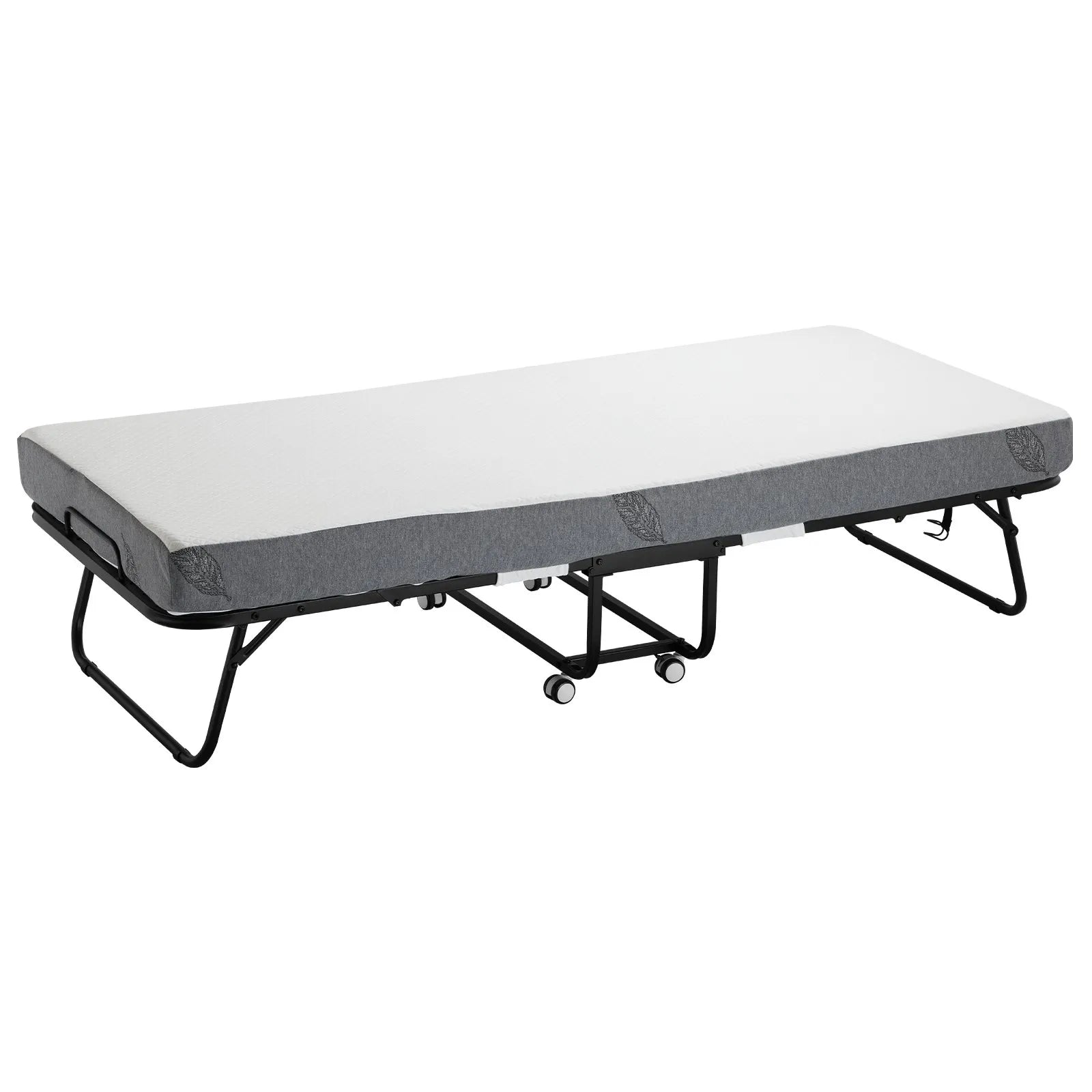 VEVOR Rollaway Bed Folding Bed with 5 inches Foam Mattress for Adults & Guest