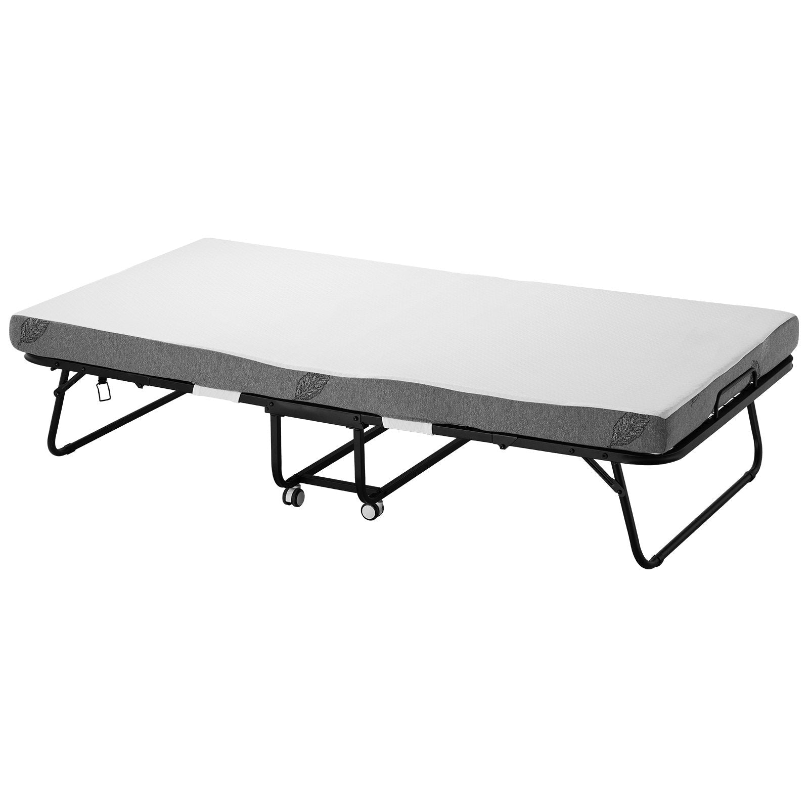 VEVOR Rollaway Bed Folding Bed with 4 in Foam Mattress for Adults and Guest