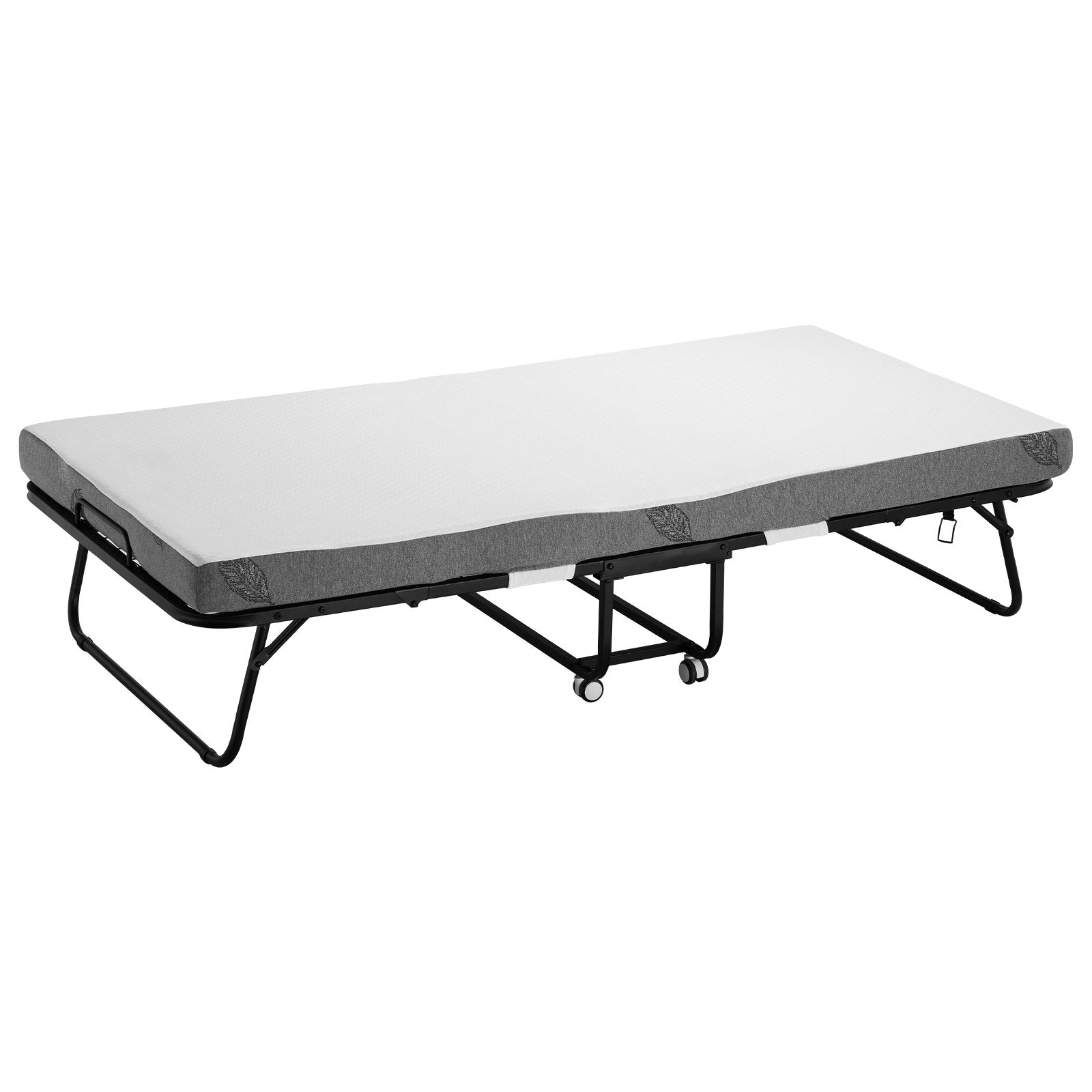 VEVOR Rollaway Bed Folding Bed with 4 in Foam Mattress for Adults and Guest