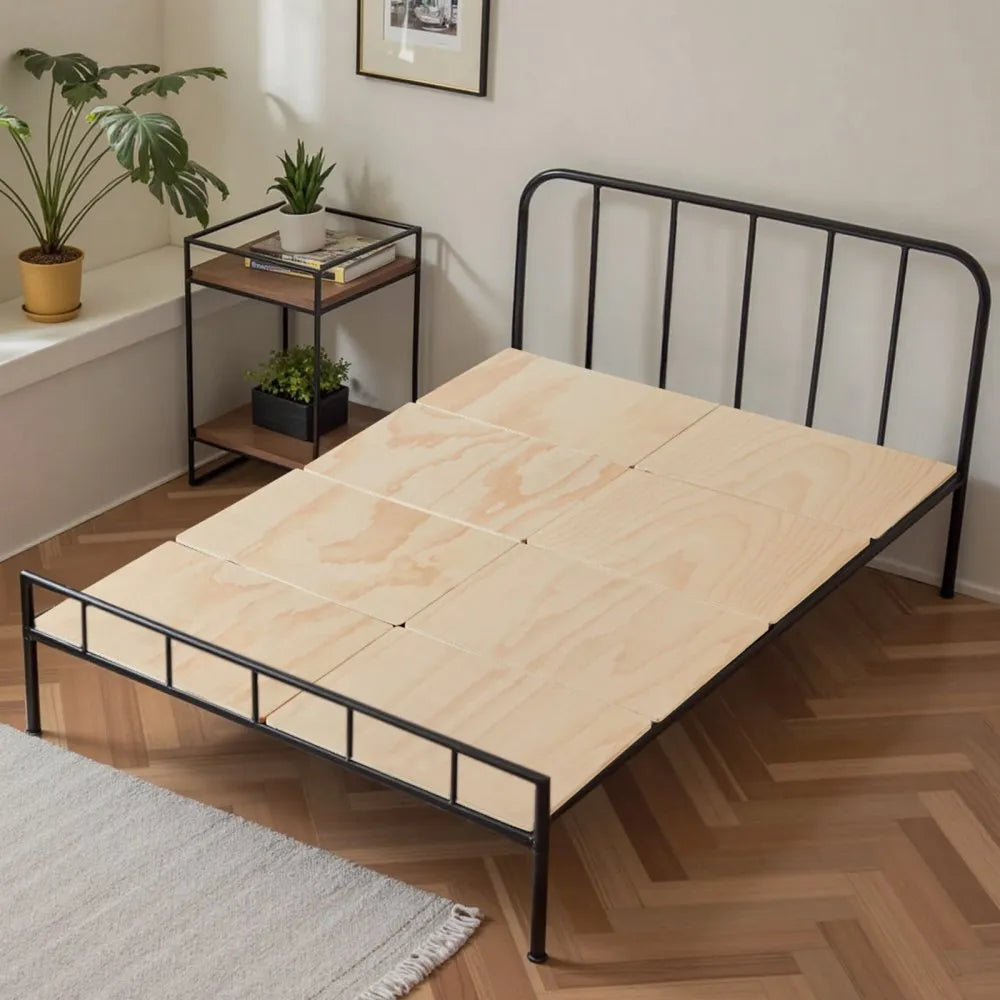 VEVOR Full Size Bunkie Board 0.4" Foldable Bed Board Slats with Connection 8 Pcs