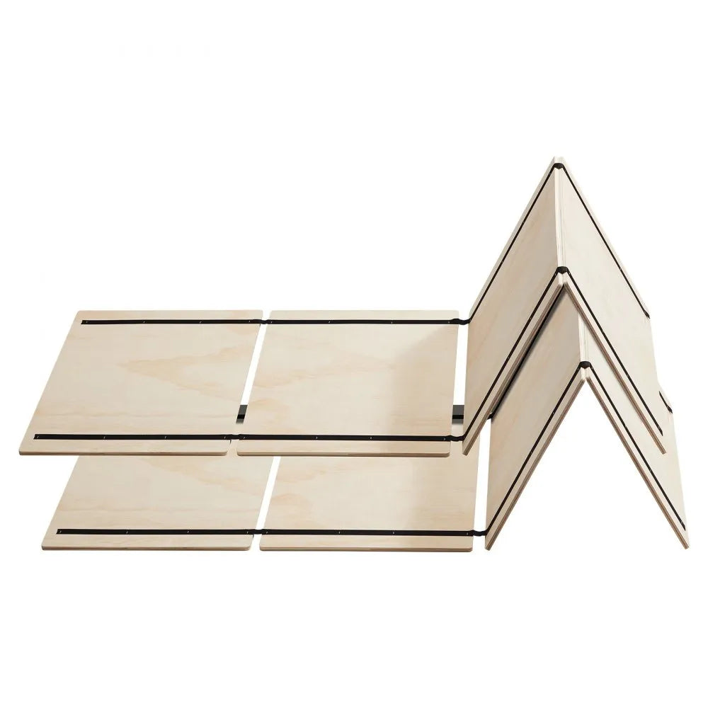 VEVOR Full Size Bunkie Board 0.4" Foldable Bed Board Slats with Connection 8 Pcs