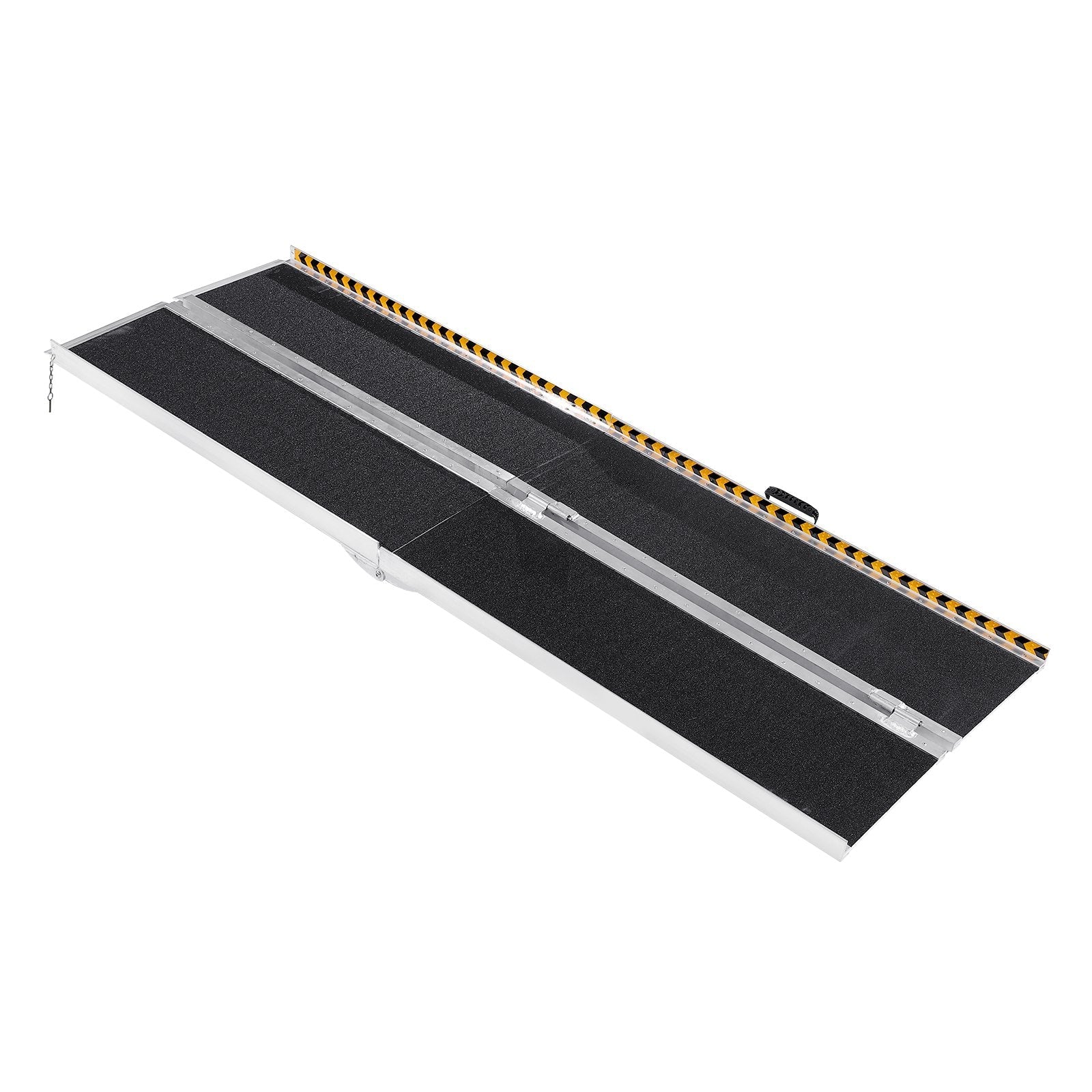 VEVOR Portable Wheelchair Ramp, 8 ft 800 lbs Capacity, Non-Slip Aluminum Folding Threshold Ramp, Foldable Mobility Scooter Ramp Wheel Chair Ramp, Handicap Ramp for Home Steps, Stairs, Doorways, Curbs