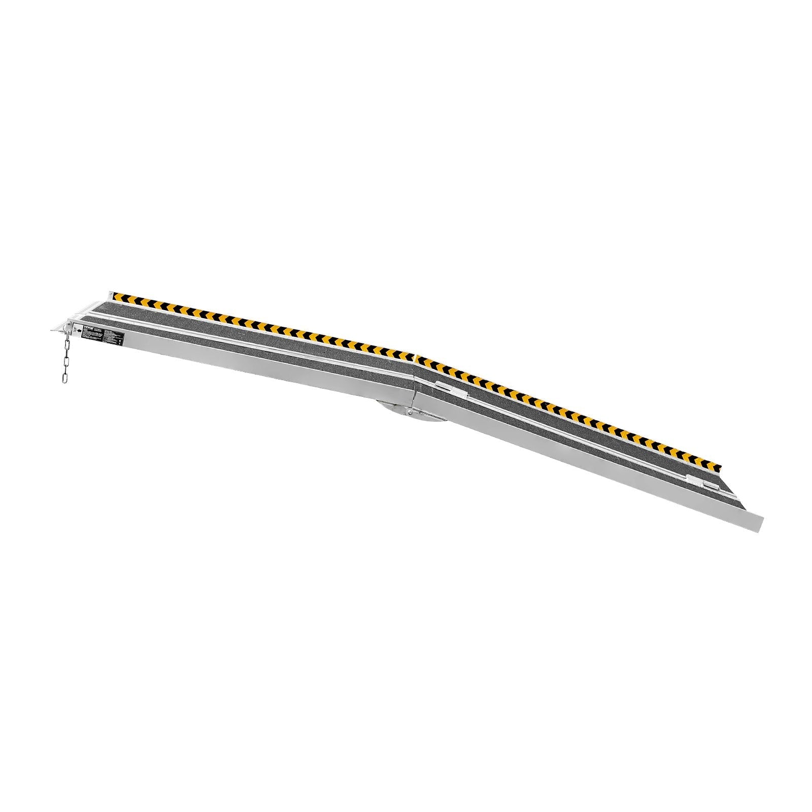 VEVOR Portable Wheelchair Ramp, 8 ft 800 lbs Capacity, Non-Slip Aluminum Folding Threshold Ramp, Foldable Mobility Scooter Ramp Wheel Chair Ramp, Handicap Ramp for Home Steps, Stairs, Doorways, Curbs