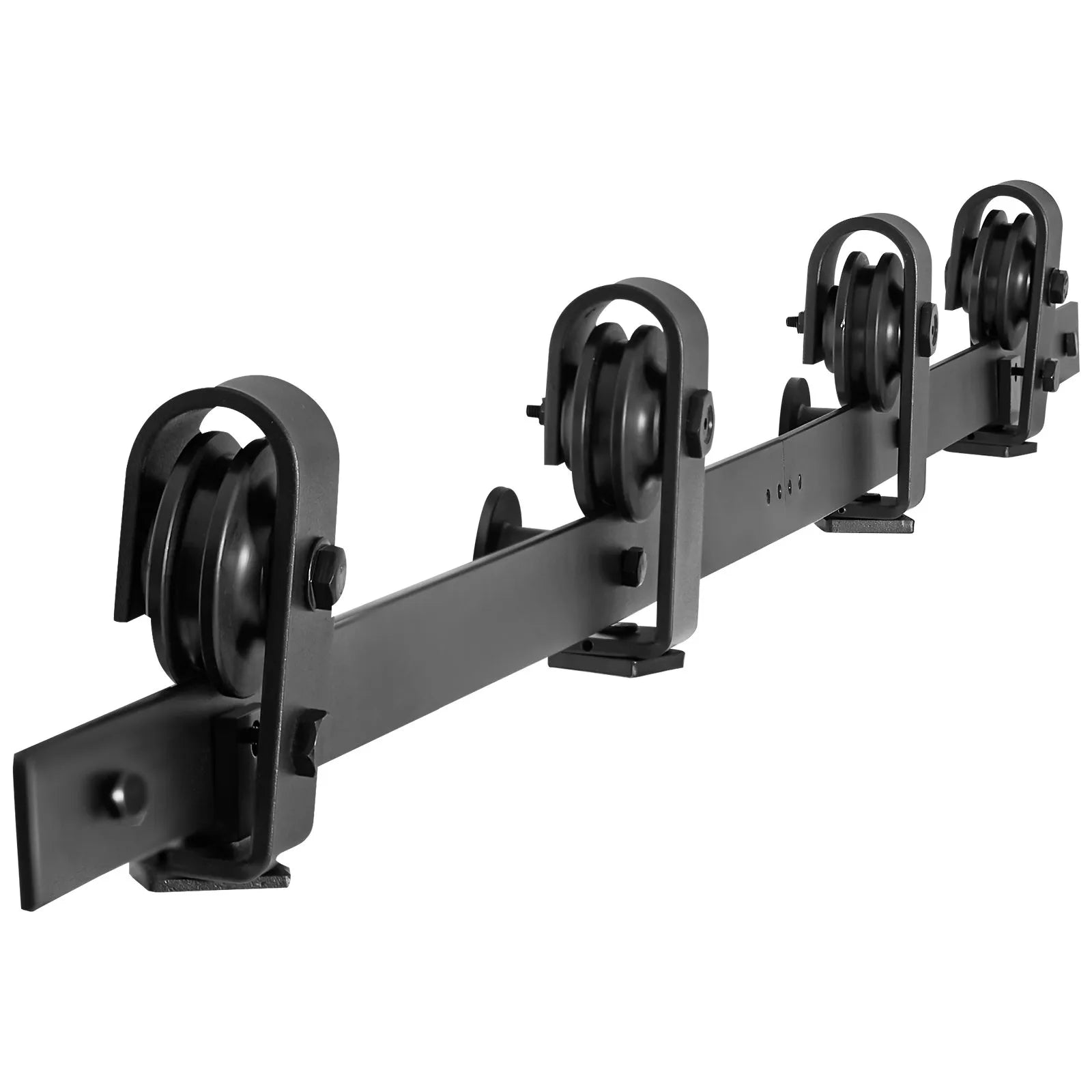 VEVOR Bi-Folding Sliding Barn Door Hardware Track Kit 76" for Four 18" Doors