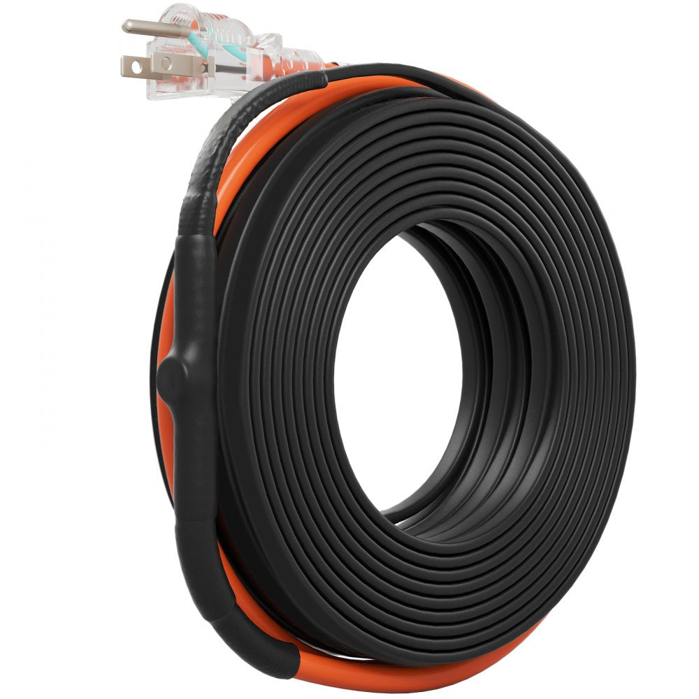 VEVOR Self-Regulating Pipe Heating Cable 40FT 5W/FT Heat Tape with Thermostat