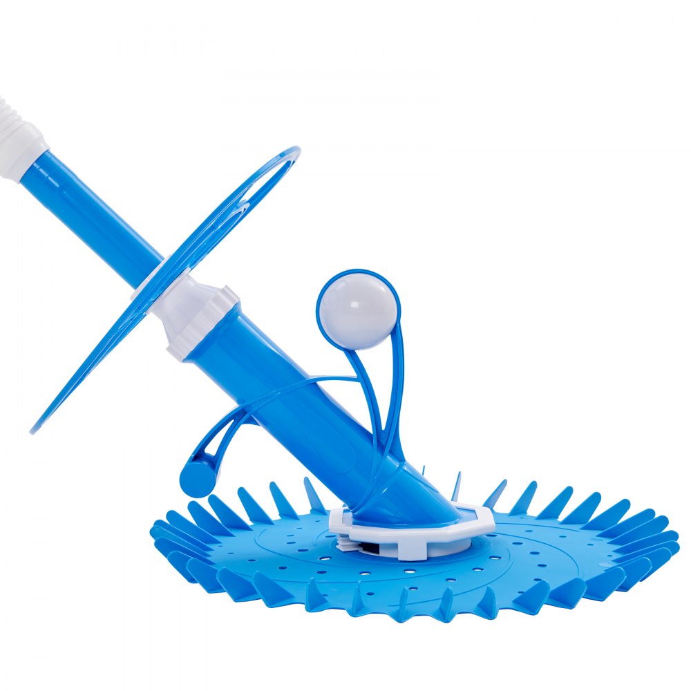 VEVOR Automatic Suction Pool Cleaner, Low Noise Pool Vacuum Cleaner with Extra Diaphragm, 10 x 32 in Hoses & 36-Fin Disc, Side Climbing Pool Cleaners for Above-Ground & In-ground Swimming Pool