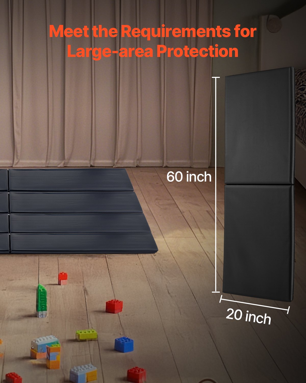 VEVOR Gym Wall Padding Waterproof Basketball Wall Mat 2" Thick Foam Court Garage