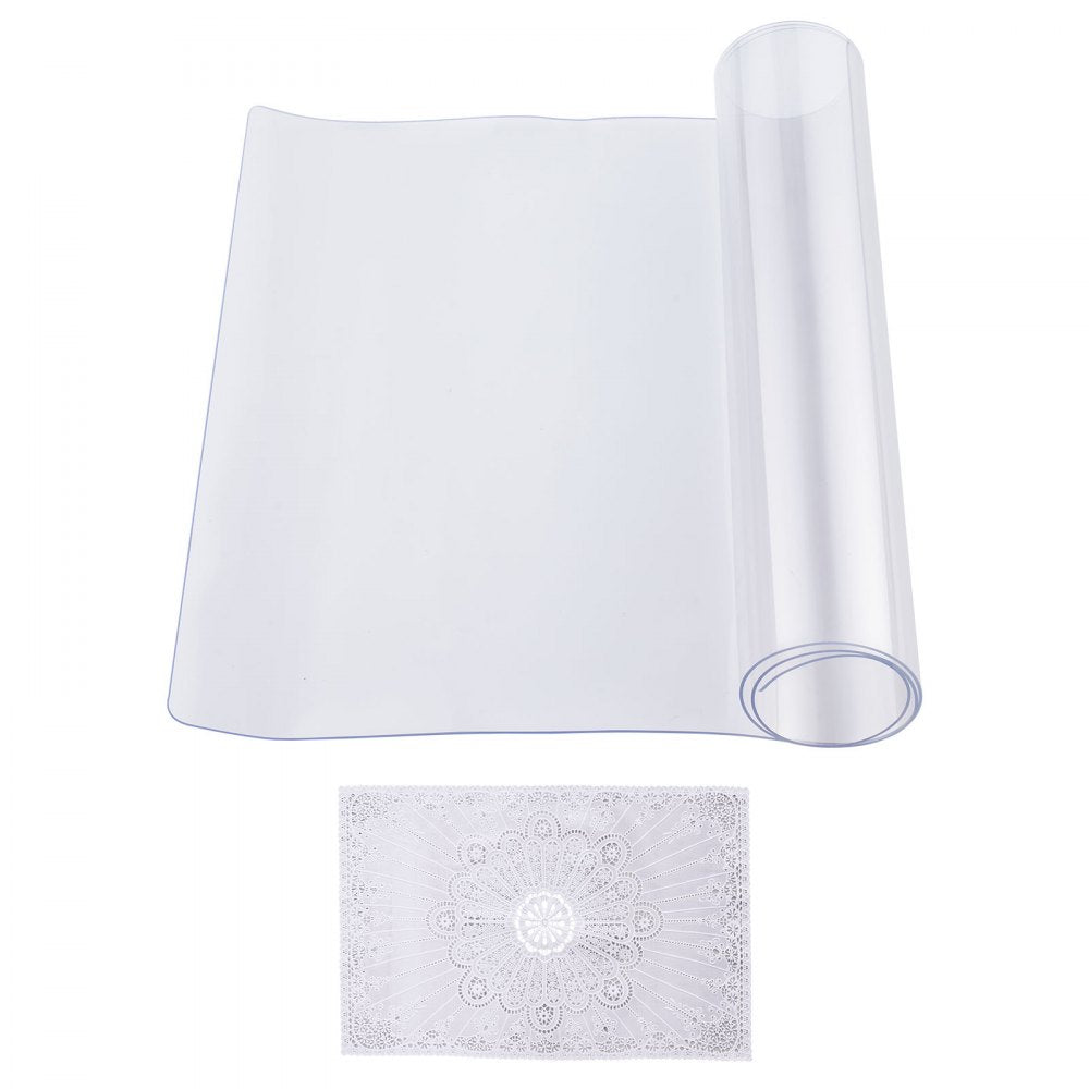 VEVOR PVC Table Protector 14x24 Inch Clear Plastic Desk Protector 1.5mm Thick
