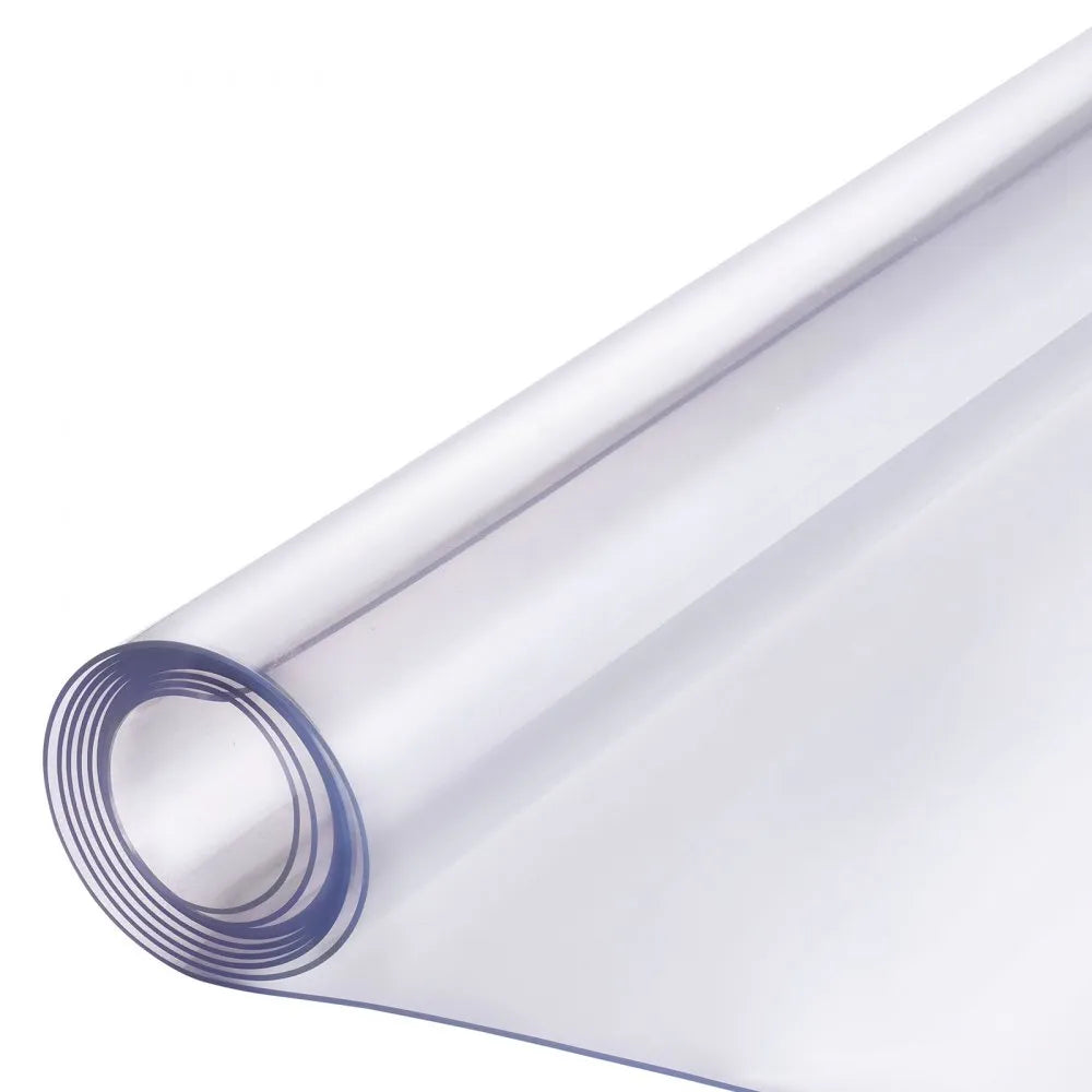 VEVOR PVC Table Protector 24x96 Inch Clear Plastic Desk Protector 1.5mm Thick