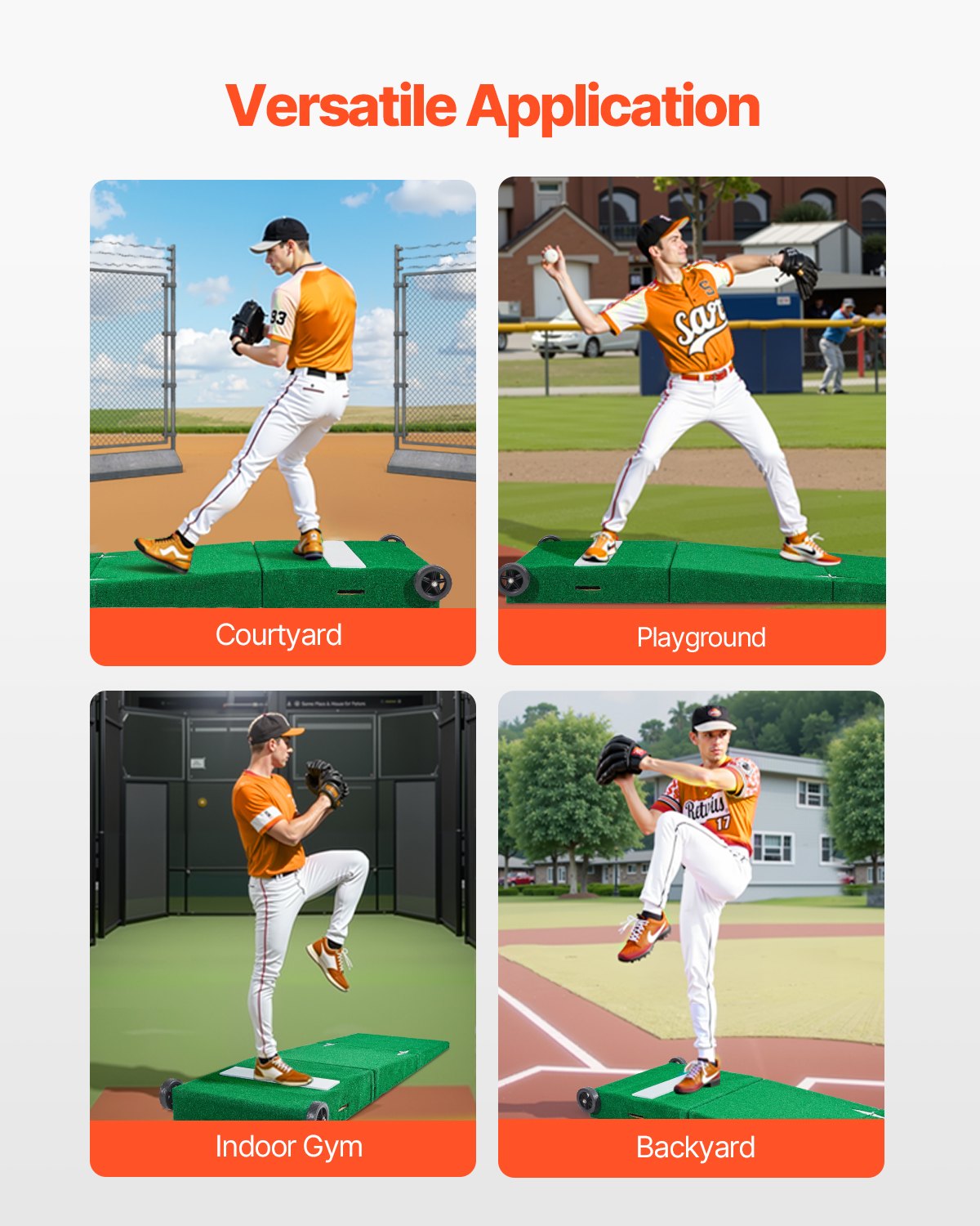 VEVOR 90 in Pitching Mound Portable Pitcher Mound Baseball Softball Training