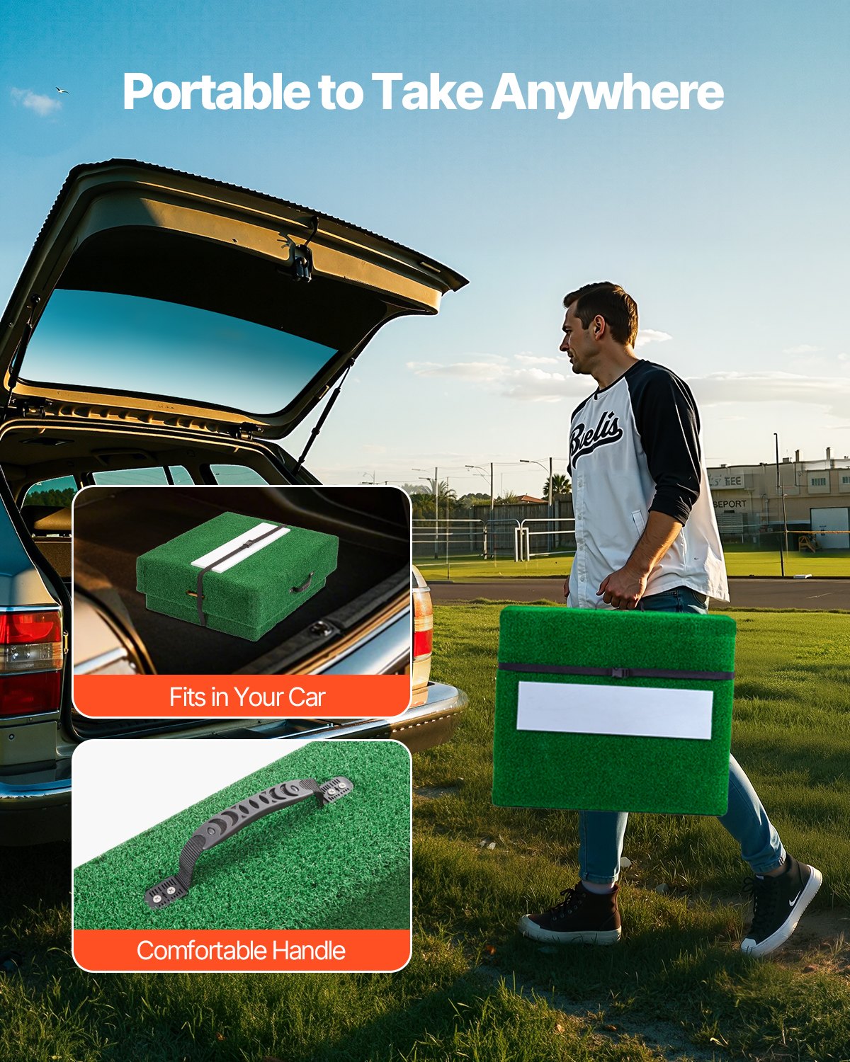 VEVOR 77 in Pitching Mound Portable Pitcher Mound Baseball Softball Training