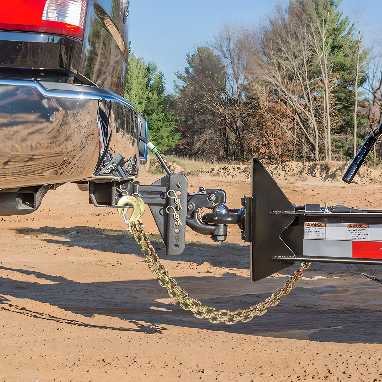 VEVOR Binder Chain G80 Tie Down Tow Chain with Hook 3/8" x 2.9' 2 Pack 7100 lbs