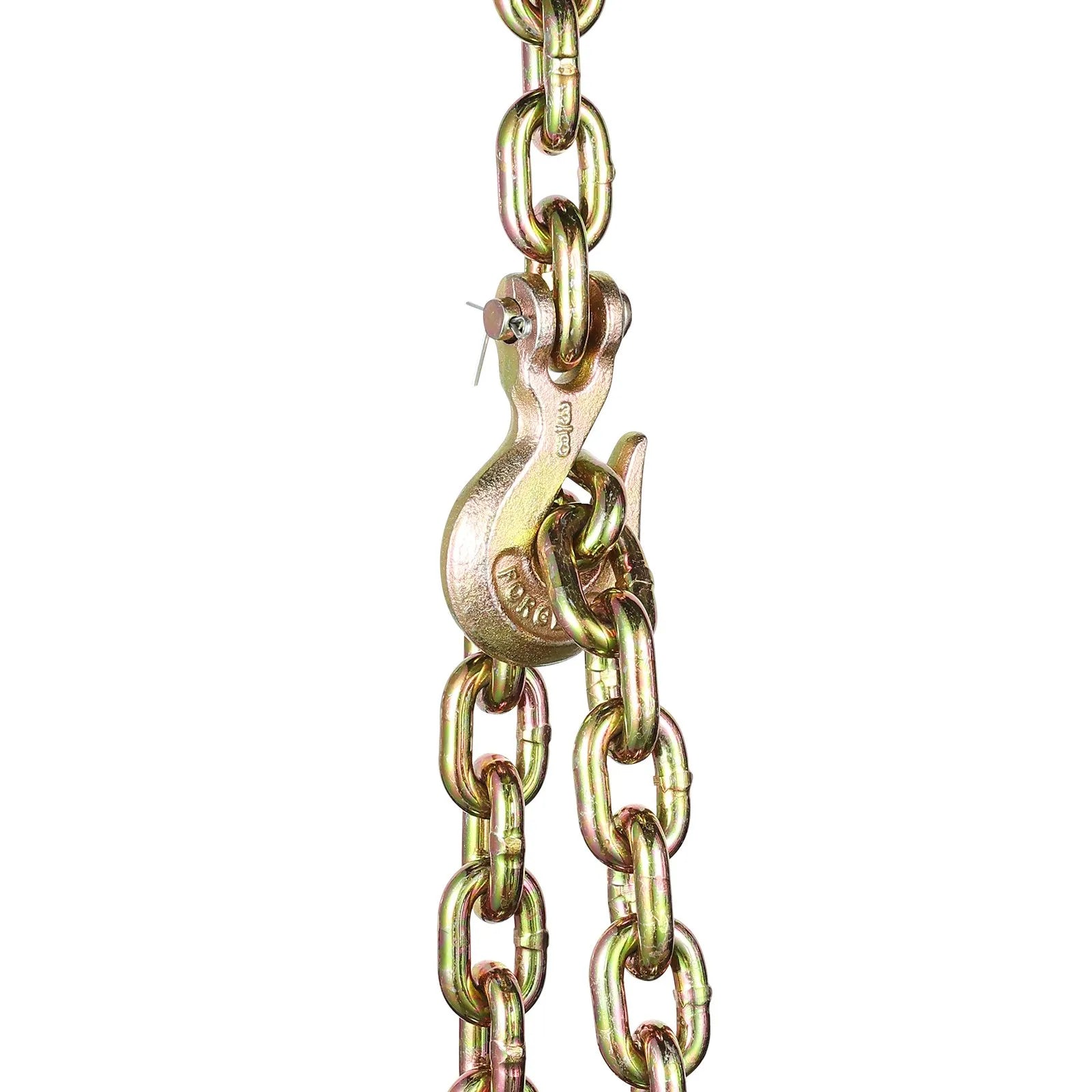 VEVOR Binder Chain G80 Tie Down Tow Chain with Two Hooks 3/8" x 10.3' 7100 lbs