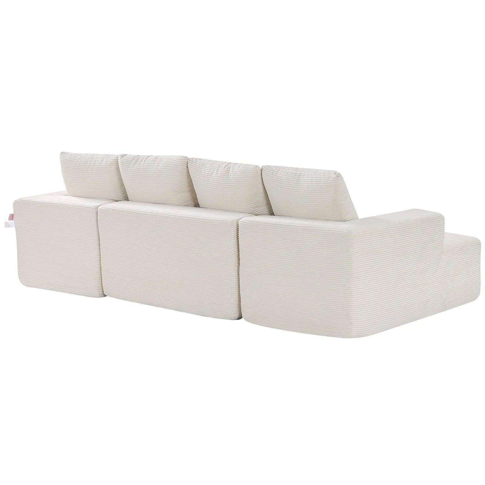 VEVOR Modular Sectional Sofa U Shaped Cloud Couch with Chaise and Cushion Beige