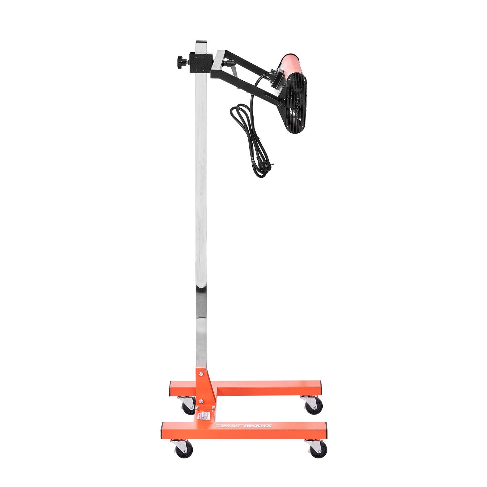 VEVOR Infrared Curing Lamp, 1500W 1-60 min Timing, Auto Heating Car Curing Light with Bracket, 3.44 sq.ft Baking Area Spray Baking Booth Heaters, Paint Dryer for On-Site Repair, Engine Drying