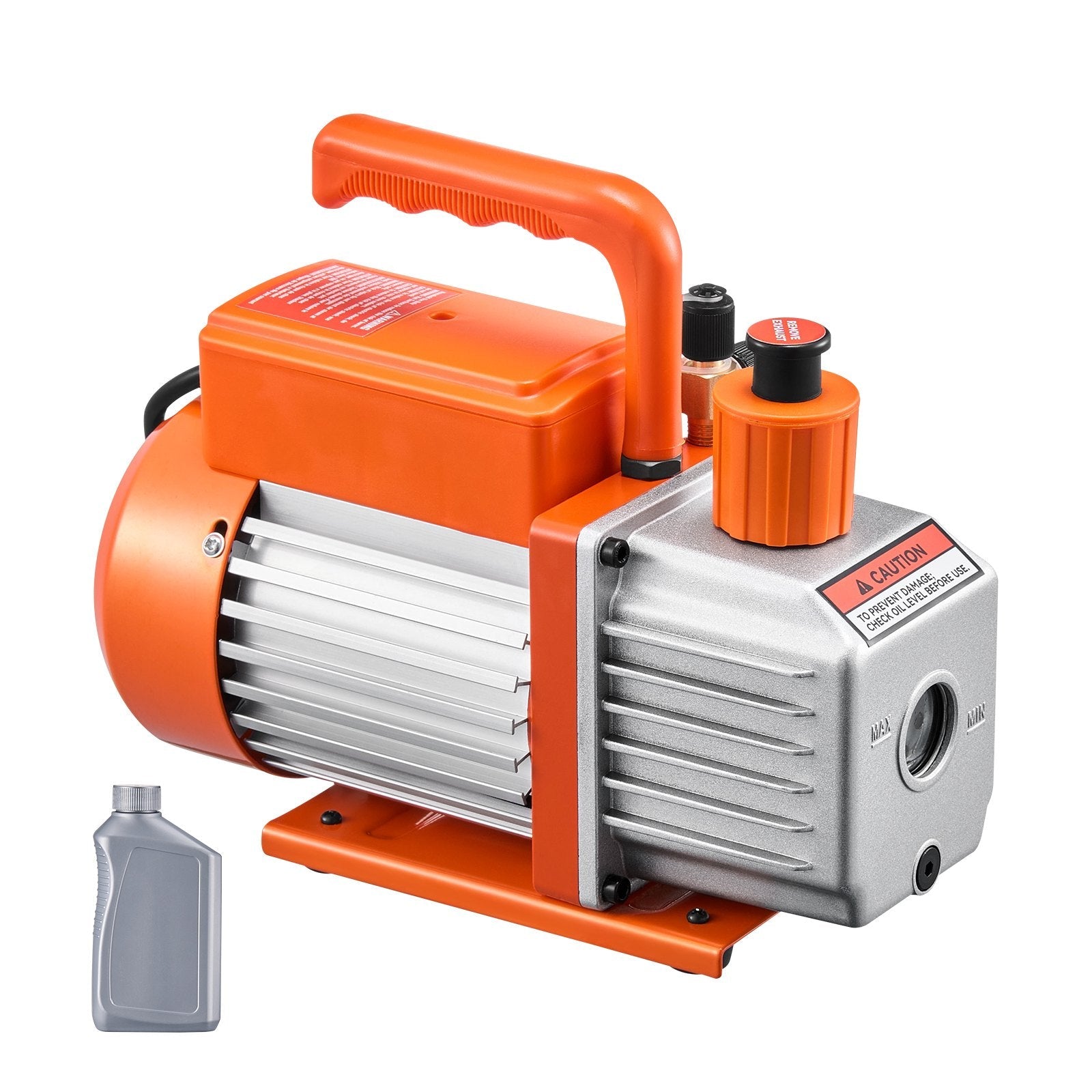 VEVOR Vacuum Pump 4 CFM HVAC Single Stage Rotary Vane Vacuum Pump Oil Included