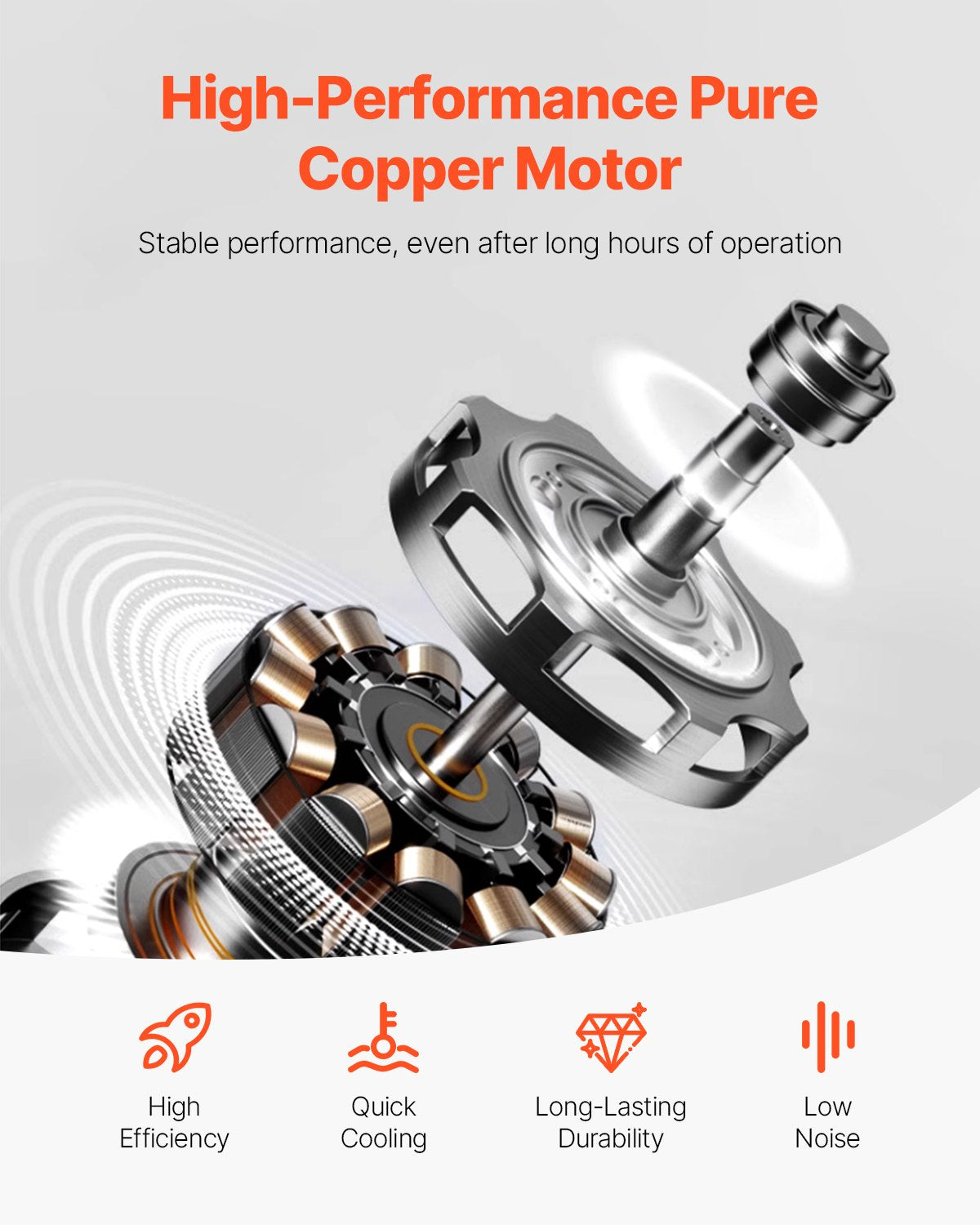 VEVOR Vacuum Pump 6 CFM HVAC 2 Stage Rotary Vane Vacuum Pump Oil Included