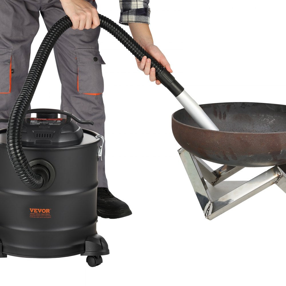 VEVOR Ash Vacuum Cleaner 5 Gallon 1200W for Fireplaces Pellet Stoves Grills BBQ