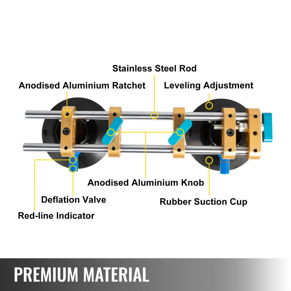 Vevor Stone Seam Setter Ratcheting Seam Setter 6" For Seam Joining & Leveling