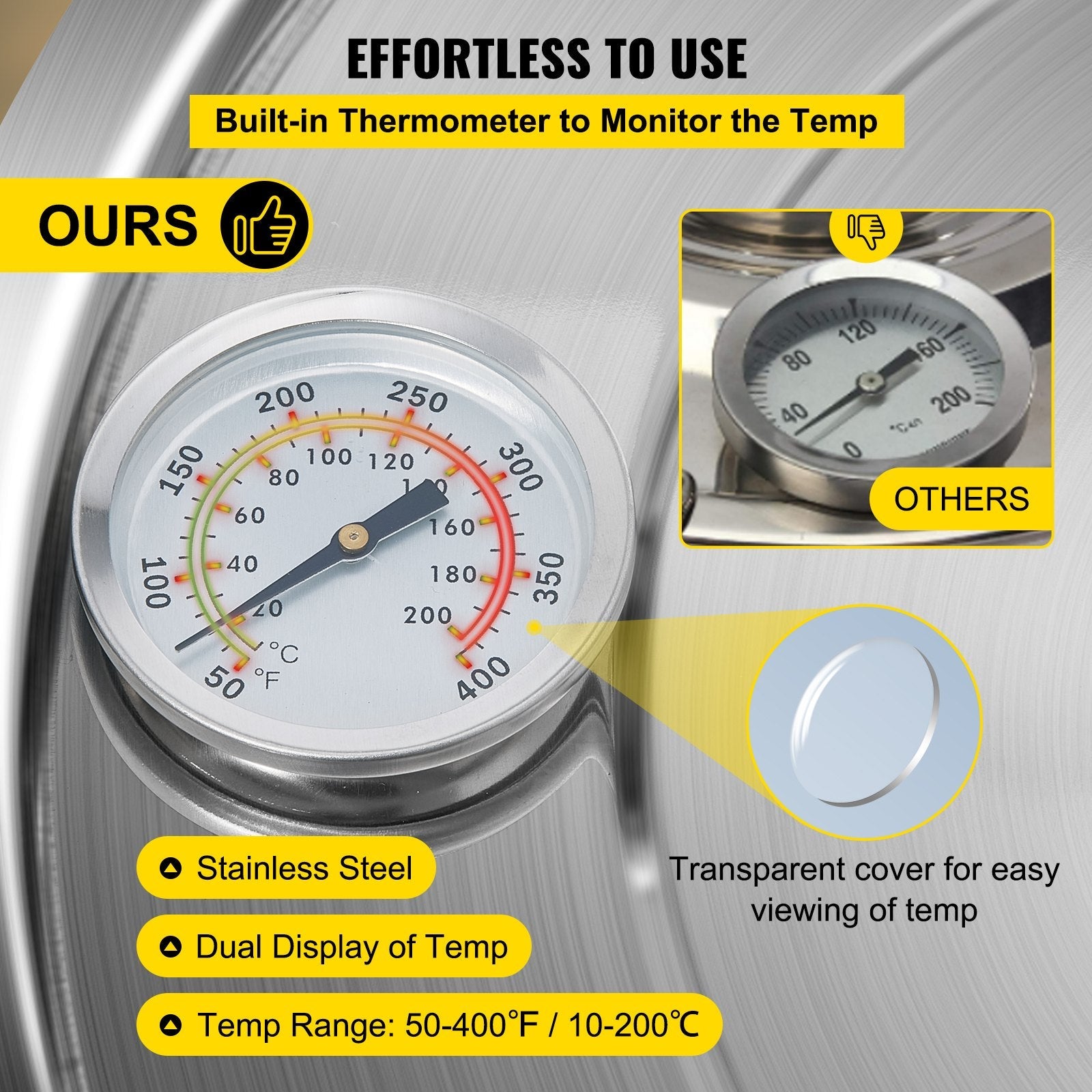 VEVOR Alcohol Still 13.2Gal/50L, Alcohol Distiller with Circulating Pump, Alcohol Still Copper Tube, Whiskey Distilling Kit w/Build-In Thermometer, Whiskey Making Kit for DIY Alcohol, Stainless Steel