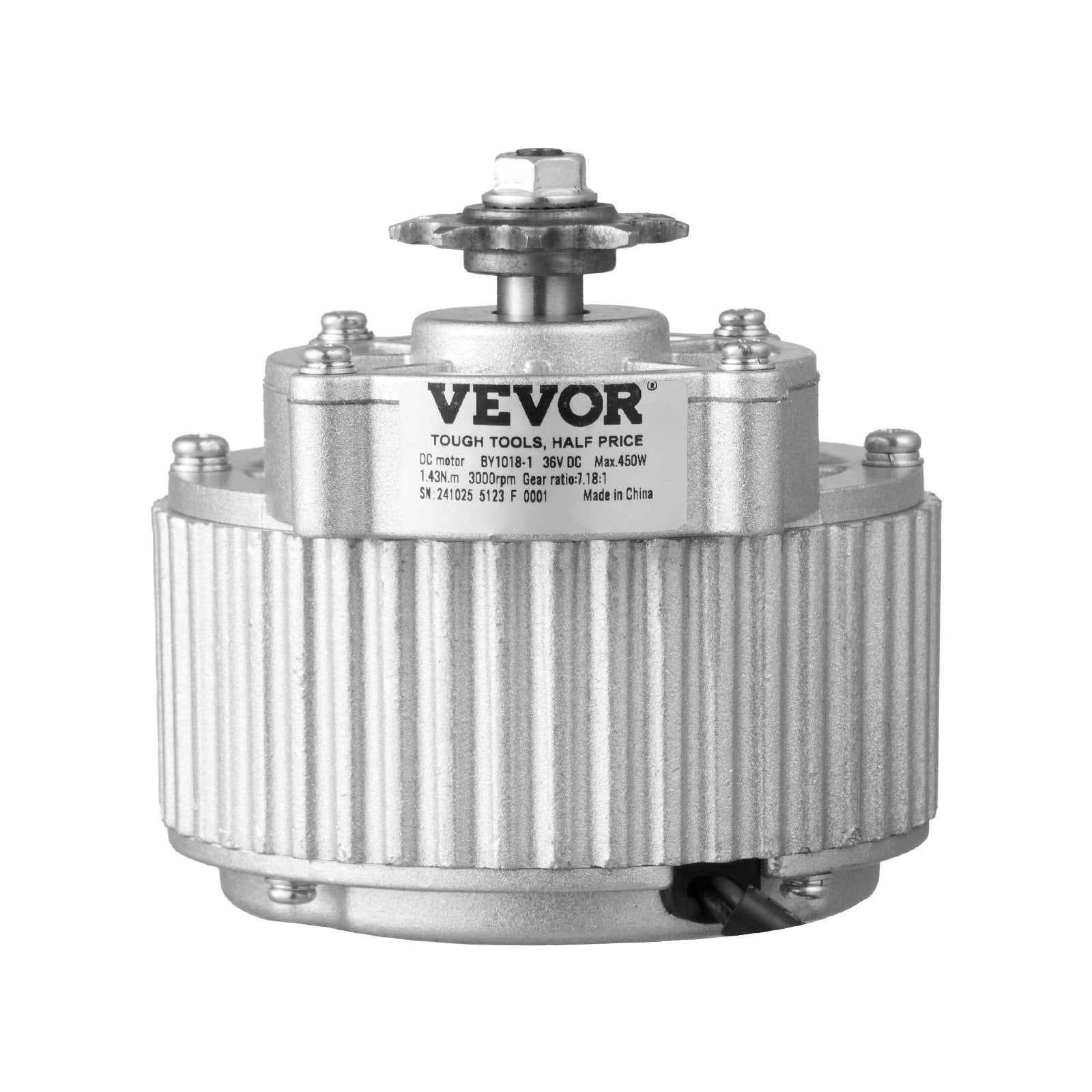 VEVOR 450W Electric Brushed DC Motor Kit 36V 3000rpm with Upgraded Controller
