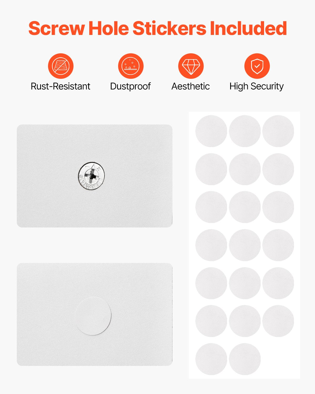 VEVOR Desktop Bookshelf White Desktop Storage Organizer 1-Tier for Office & Home