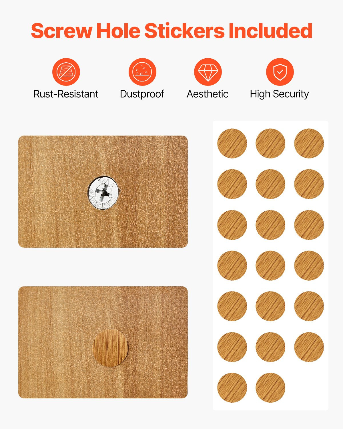 VEVOR Desktop Bookshelf Wood Desktop Storage Organizer 1-Tier for Office & Home