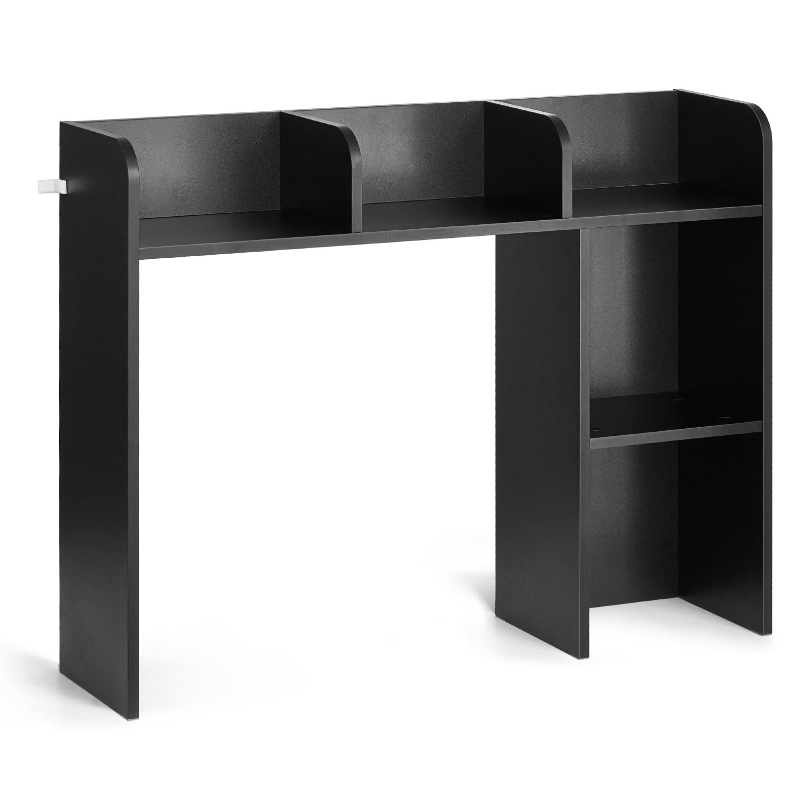 VEVOR Desktop Bookshelf Black Desktop Storage Organizer 2-Tier for Office & Home