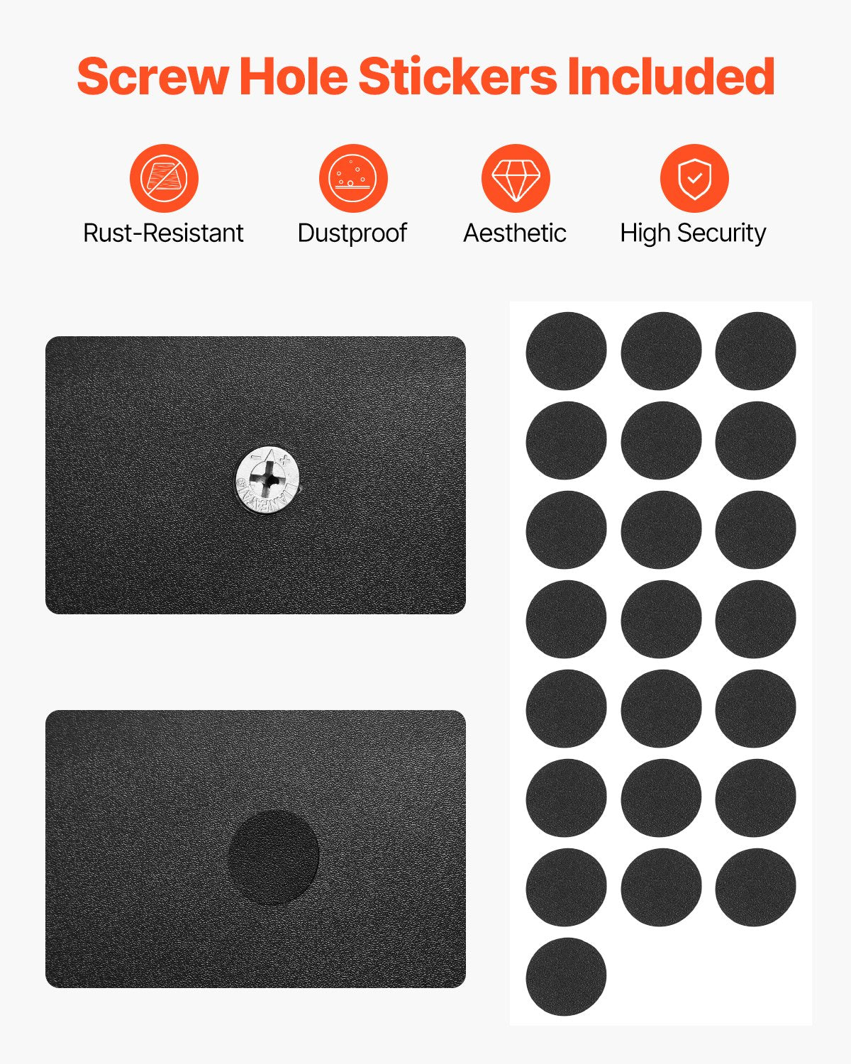 VEVOR Desktop Bookshelf Black Desktop Storage Organizer 3-Tier for Office & Home