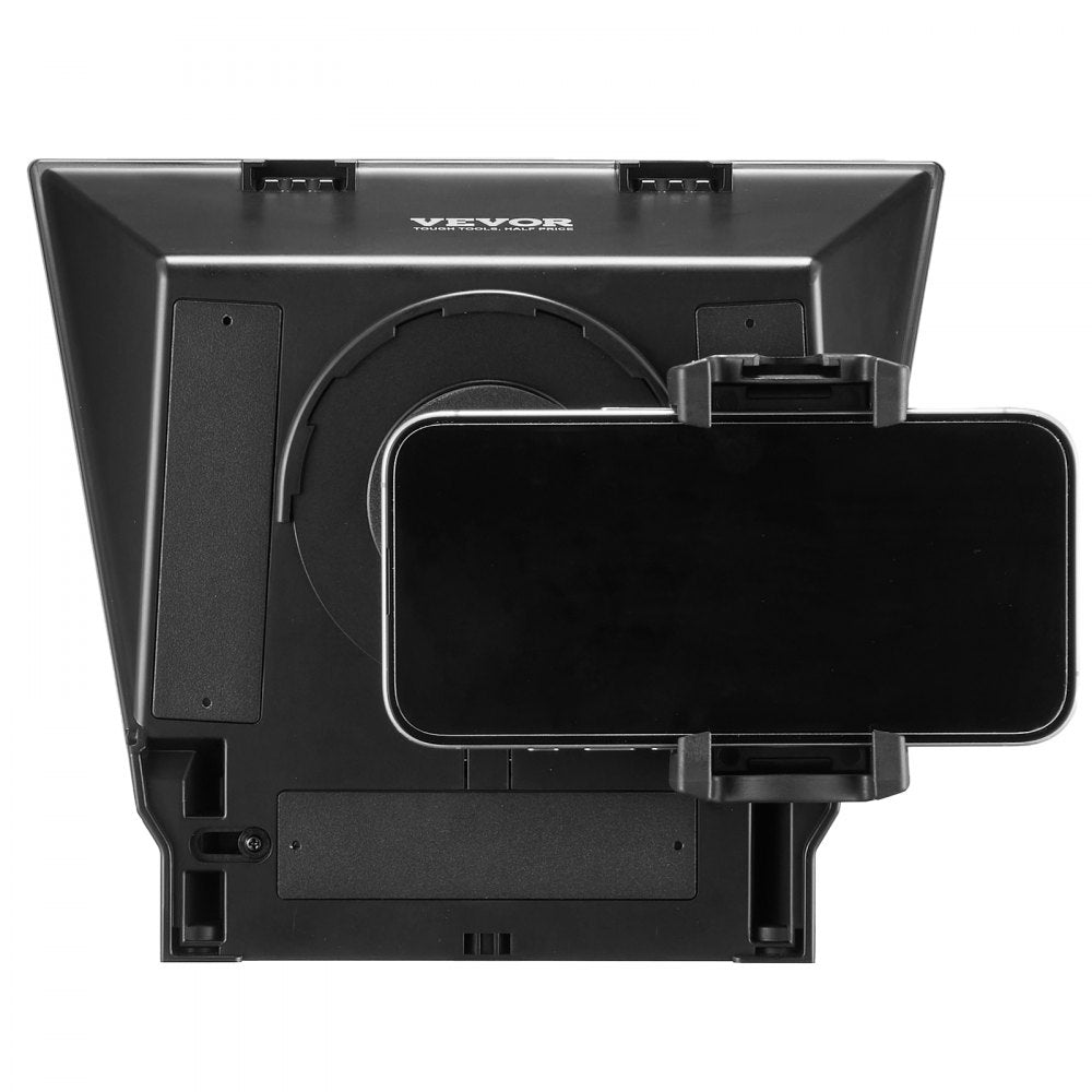 VEVOR 8'' Portable Teleprompter Remote for Webcam Smartphone Live Streaming