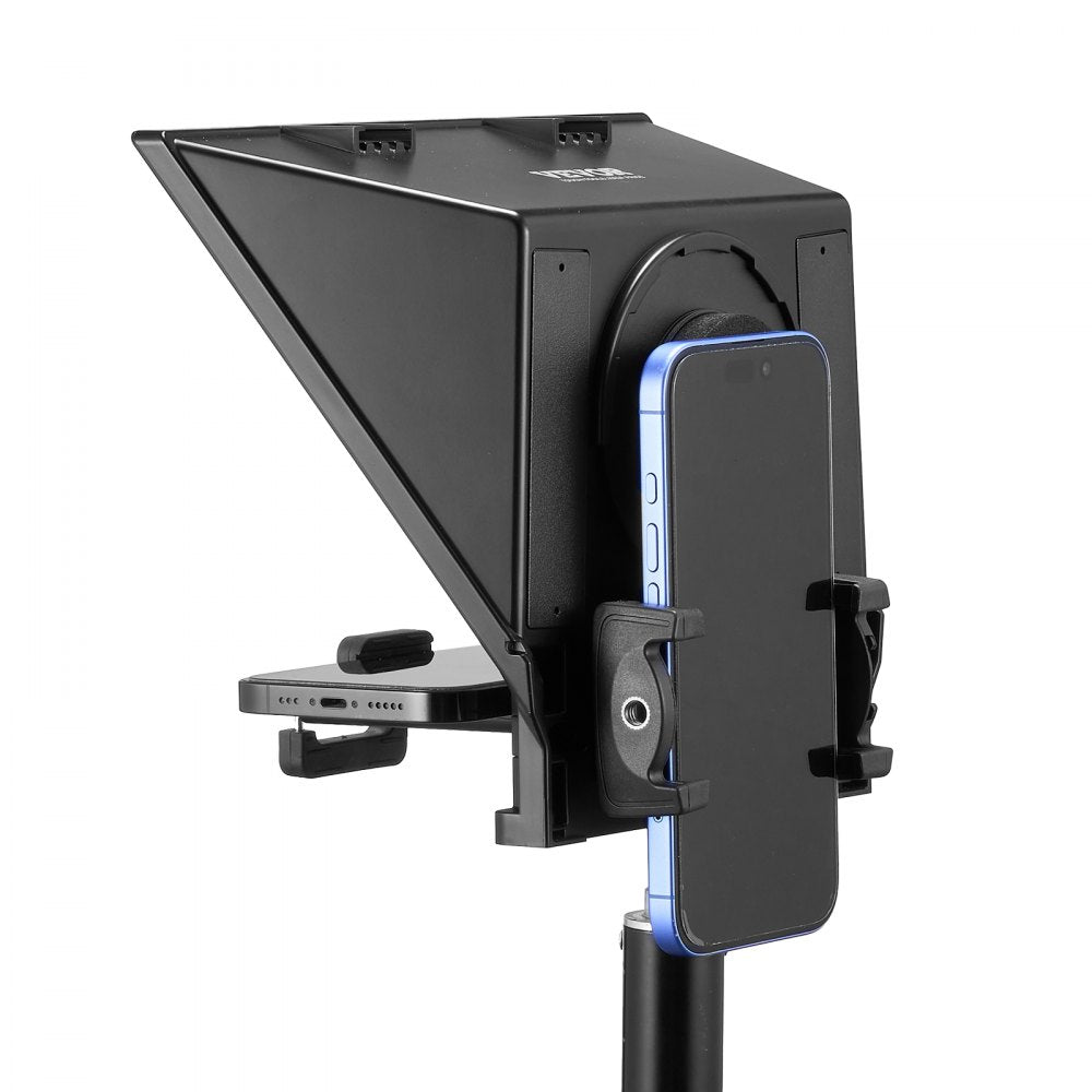 VEVOR 8'' Portable Teleprompter Remote for Webcam Smartphone Live Streaming