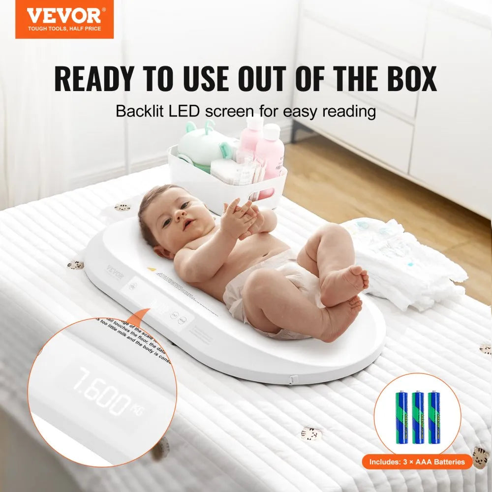 Smart Bluetooth Baby Scale β 88 lb Capacity/ 2-in-1 Detachable Tray Baby Scale β 66 lb Capacity