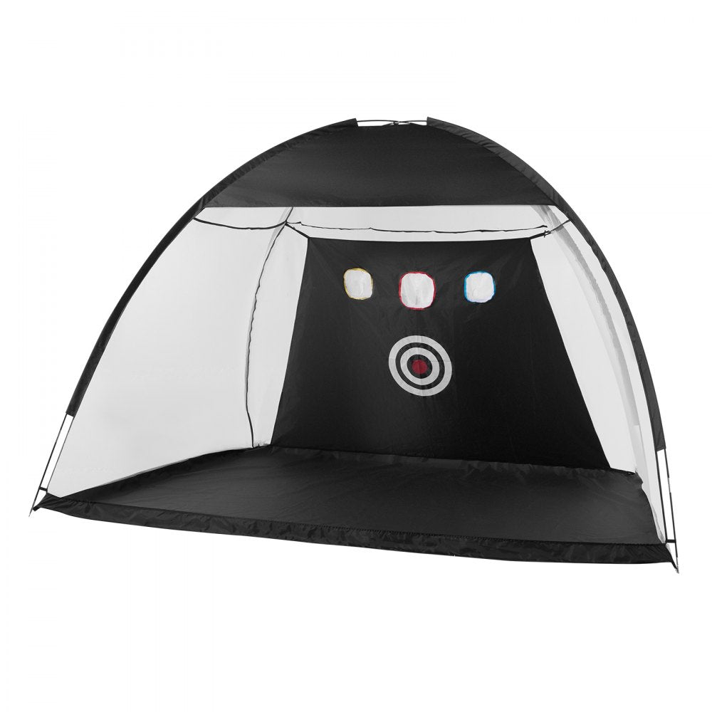 VEVOR Golf Net, 10x7ft Golf Practice Net, Indoor Outdoor Home Golf Swing Training, Golf Hitting Aid Net with Target and Carry Bag, for Backyard Driving Chipping, Gift for Men, Golf Lovers, Sports Game