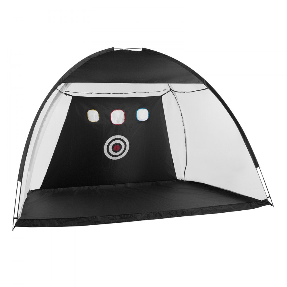 VEVOR Golf Net, 10x7ft Golf Practice Net, Indoor Outdoor Home Golf Swing Training, Golf Hitting Aid Net with Target and Carry Bag, for Backyard Driving Chipping, Gift for Men, Golf Lovers, Sports Game