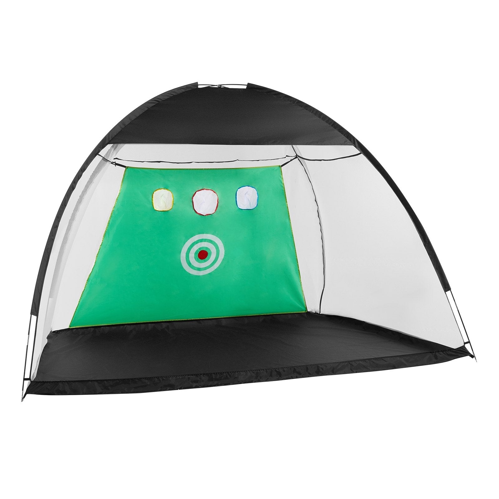 VEVOR Golf Net, 10x7ft All in 1 Practice Net, Indoor Outdoor Home Golf Swing Training, Golf Hitting Aid Net with Target/Turf Mats/Balls/Tee/Golf Club/Bag, for Backyard Driving Chipping, Gift for Men