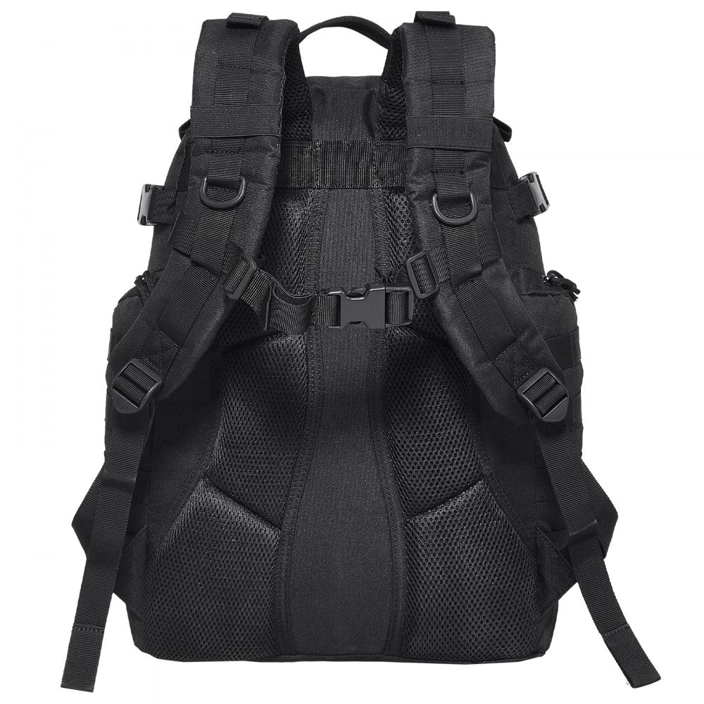 VEVOR Tactical Backpack 25L Military Backpack with Molle Mode & Sponge Pad Black