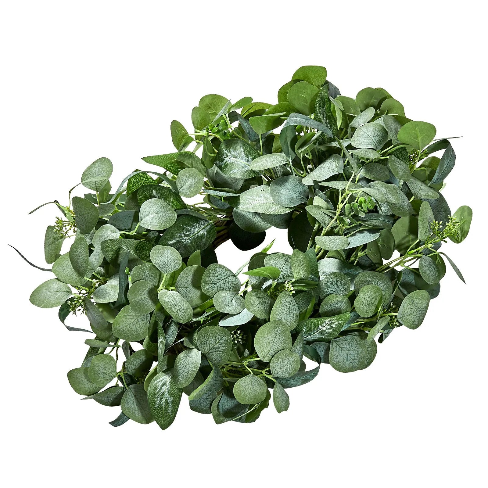 VEVOR Artificial Decorative Wreath 26 in Green Eucalyptus Leaves Year Round