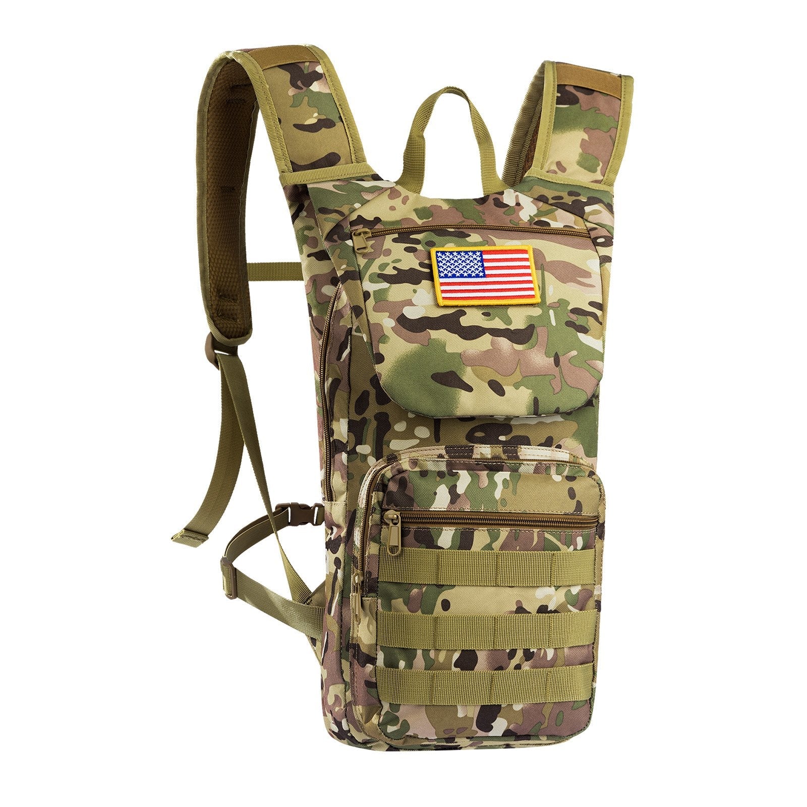 VEVOR Tactical Molle Hydration Pack Backpack 3L TPU Water Bladder Cycling Hiking