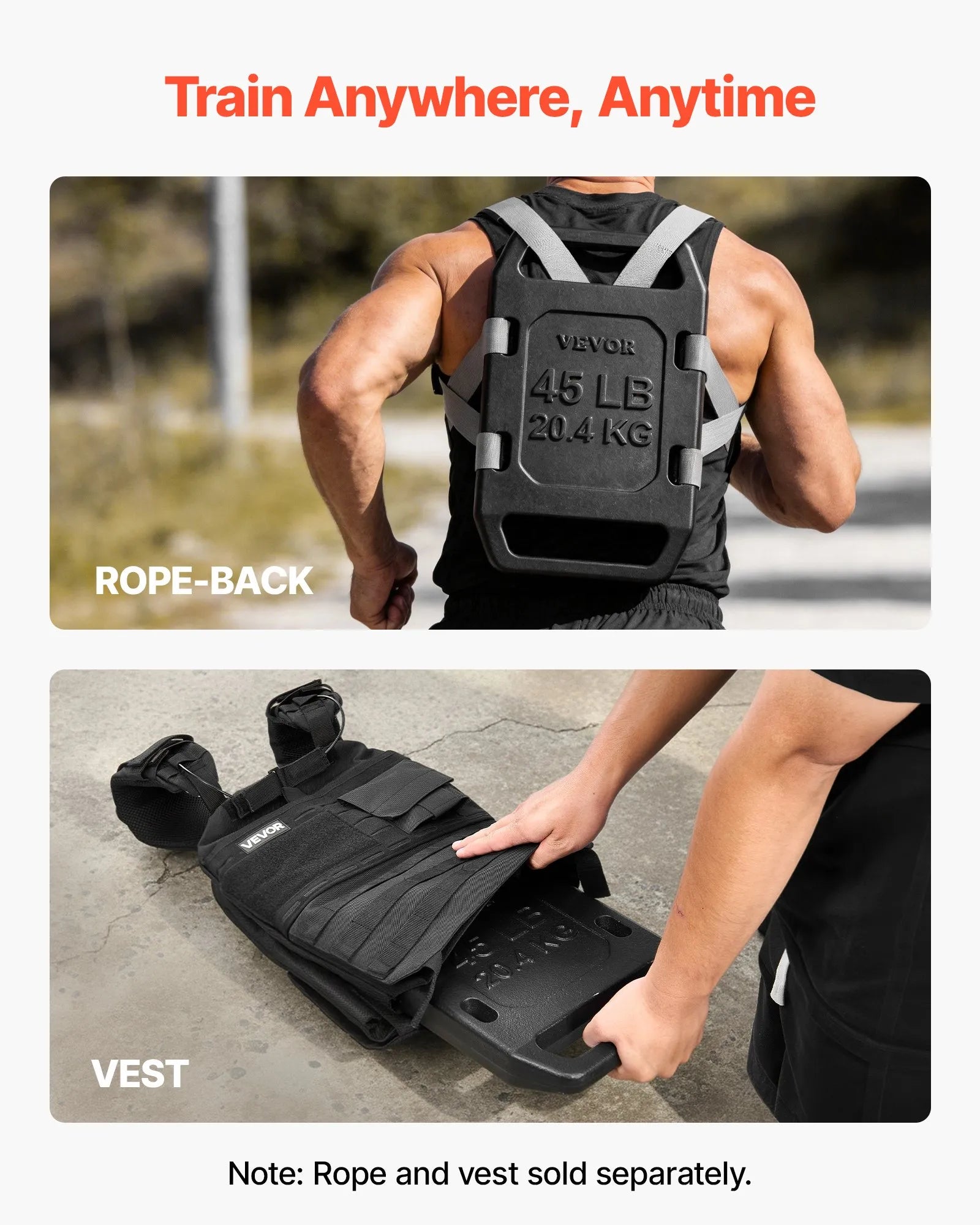 45 lb Cast Iron Ruck Plate – Backpack Weight for Rucking, Hiking & Strength Training
