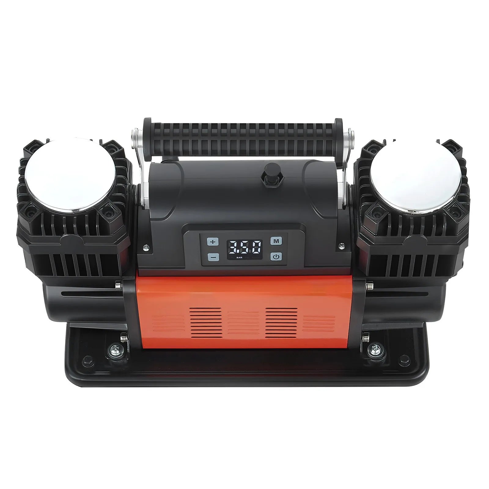 VEVOR Dual-Cylinder Heavy Duty Air Compressor, 10.6CFM Auto-Stop Portable Tire Inflator, 12V 150PSI Offroad Air Pump with LCD Digital Display & Adapters for Truck Car SUV 4 x 4 Vehicle RV