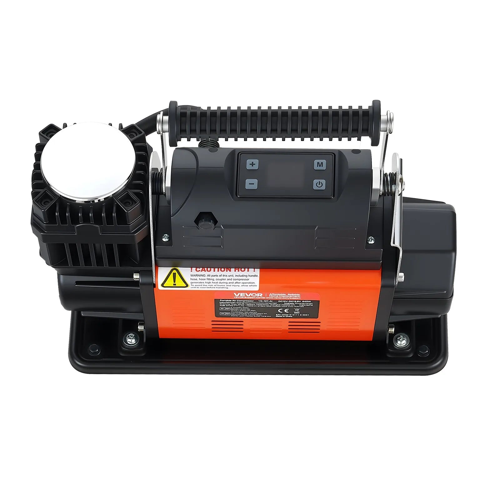 VEVOR 12V Heavy Duty Air Compressor, Auto-Stop Portable Tire Inflator with LCD Digital Display, 7.14 CFM 150PSI Offroad Air Pump with Adapters for Trucks Car SUV 4 x 4 Vehicle RV