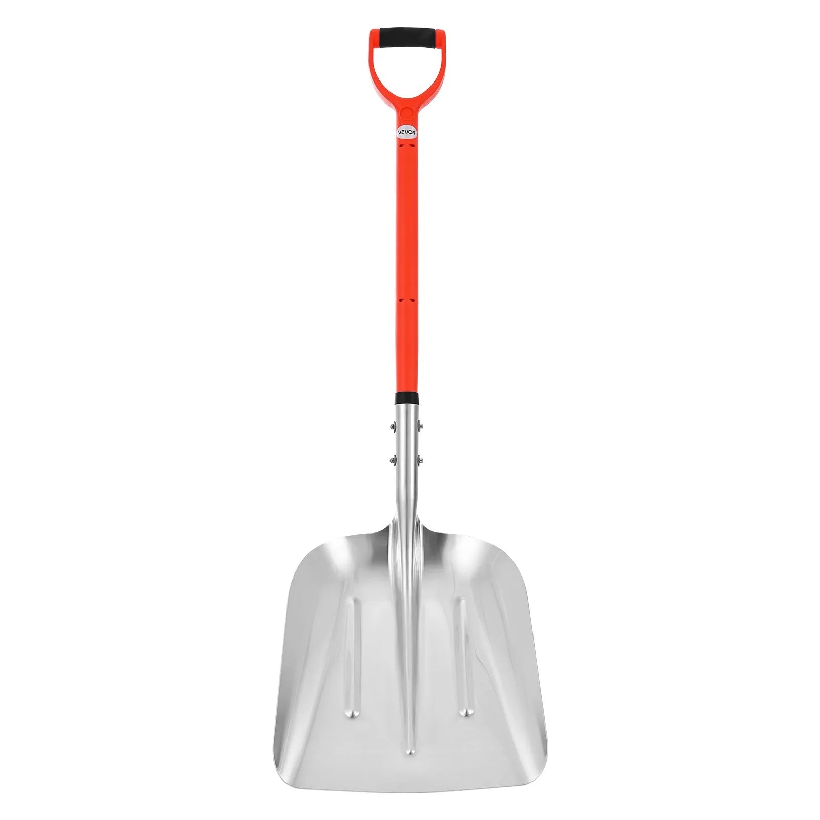 VEVOR Snow Shovel for Driveway, 14 in Wide Aluminum Alloy Snow Shovel with D-shaped Handles, Large Capacity Snowplow Shovels, Lightweight Snows Removal Tool for Garden Car Camping